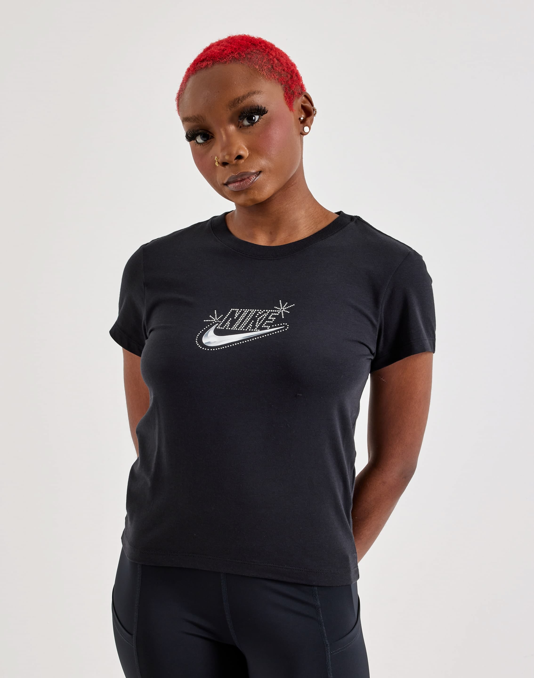 Nike Chill Knit Slim Cropped Tee, image 1 of 4