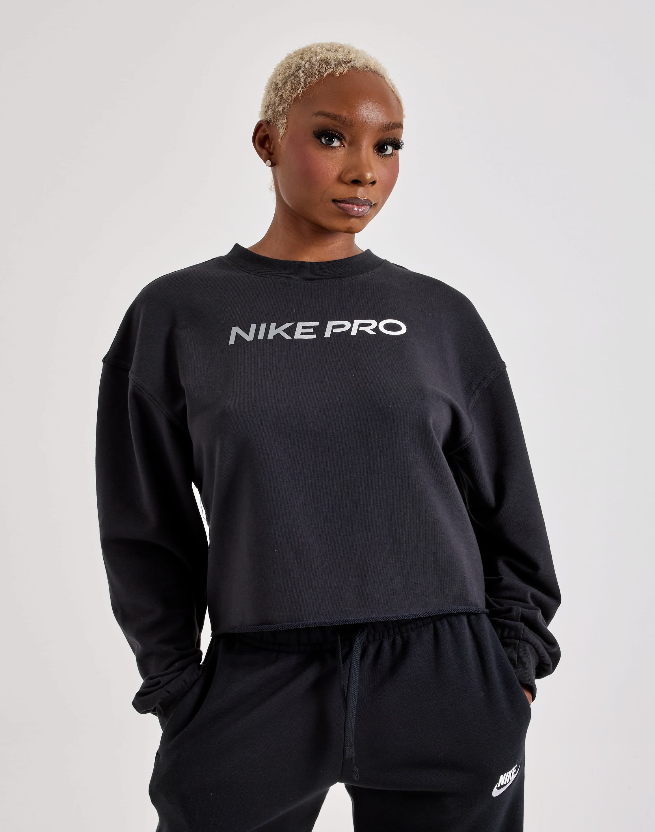 Photo of Nike Pro Dri-FIT French Terry Long-Sleeve Top