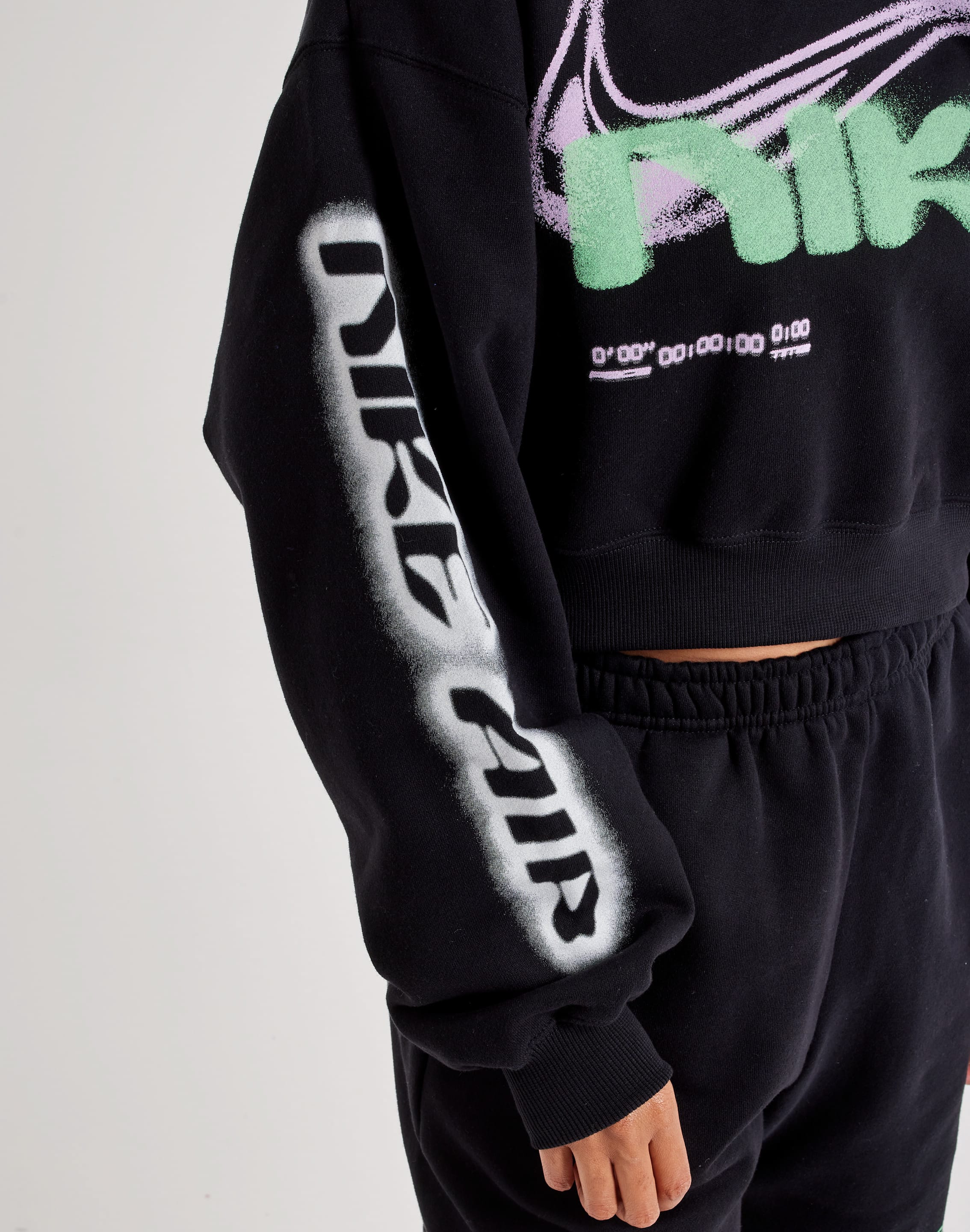 Photo of Nike Studio Fleece Oversized Cropped Hoodie