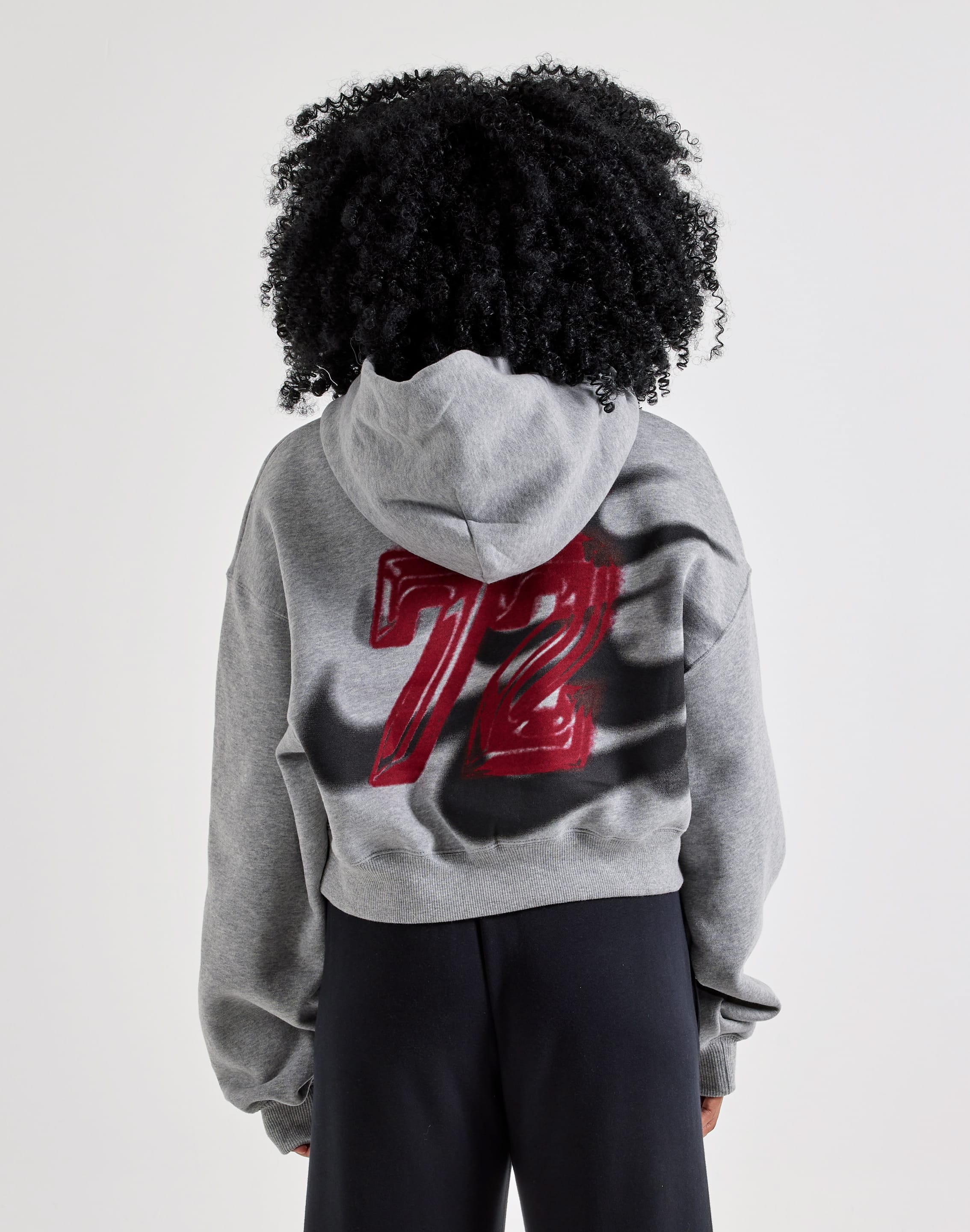 Photo of Nike Studio Fleece Oversized Cropped Hoodie