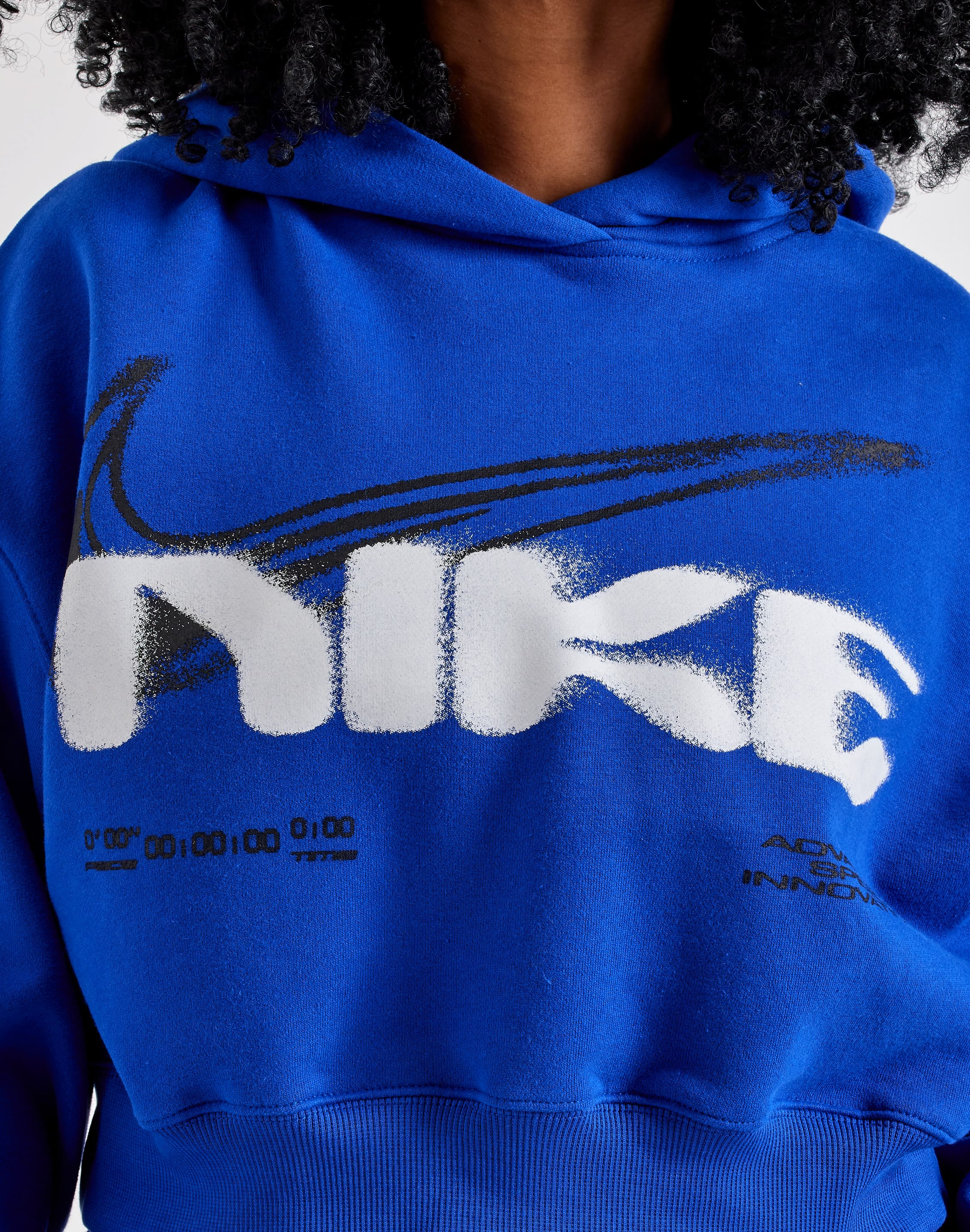 Photo of Nike Cropped Graphic Pullover Hoodie