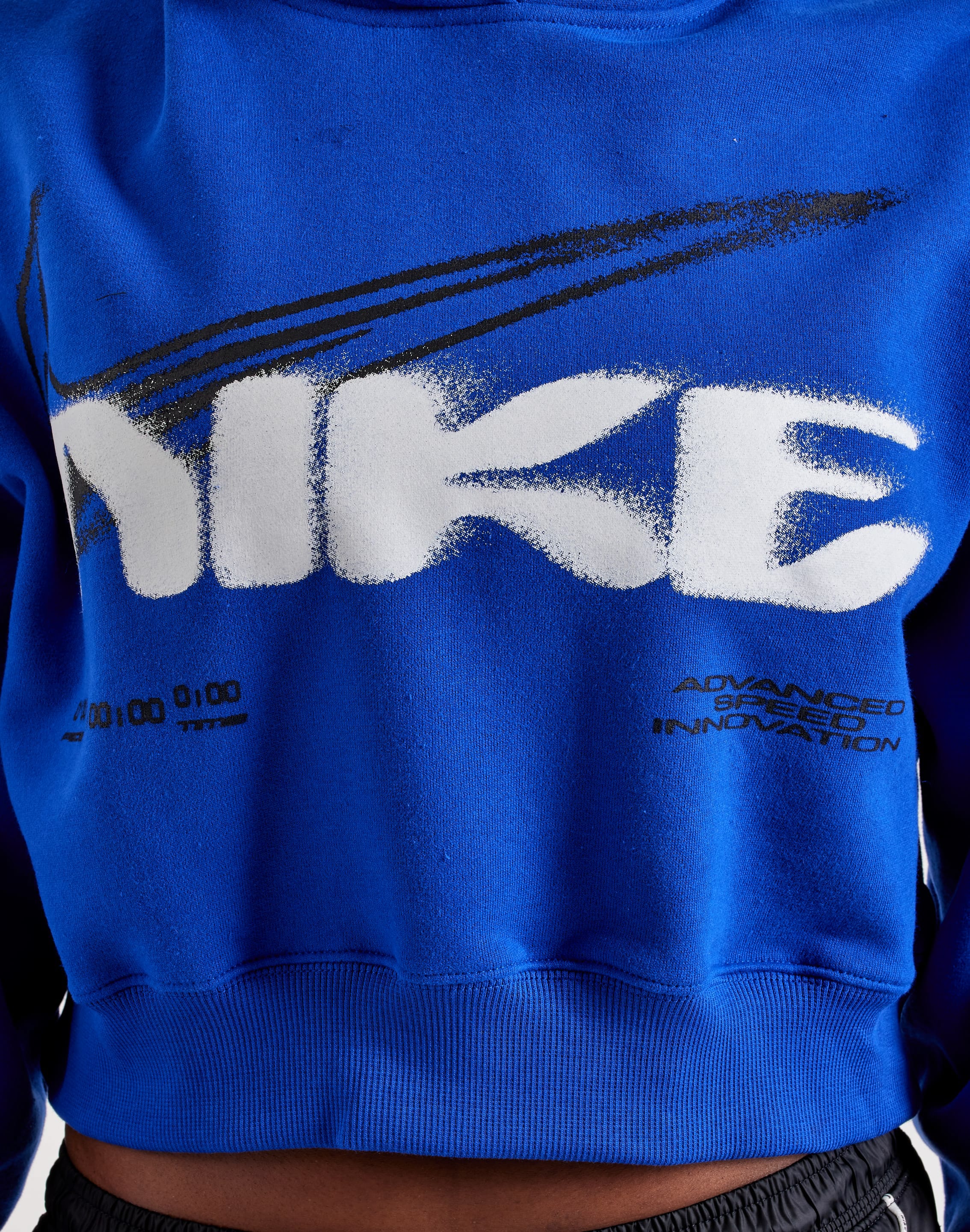 Photo of Nike  Cropped Graphic Pullover Hoodie