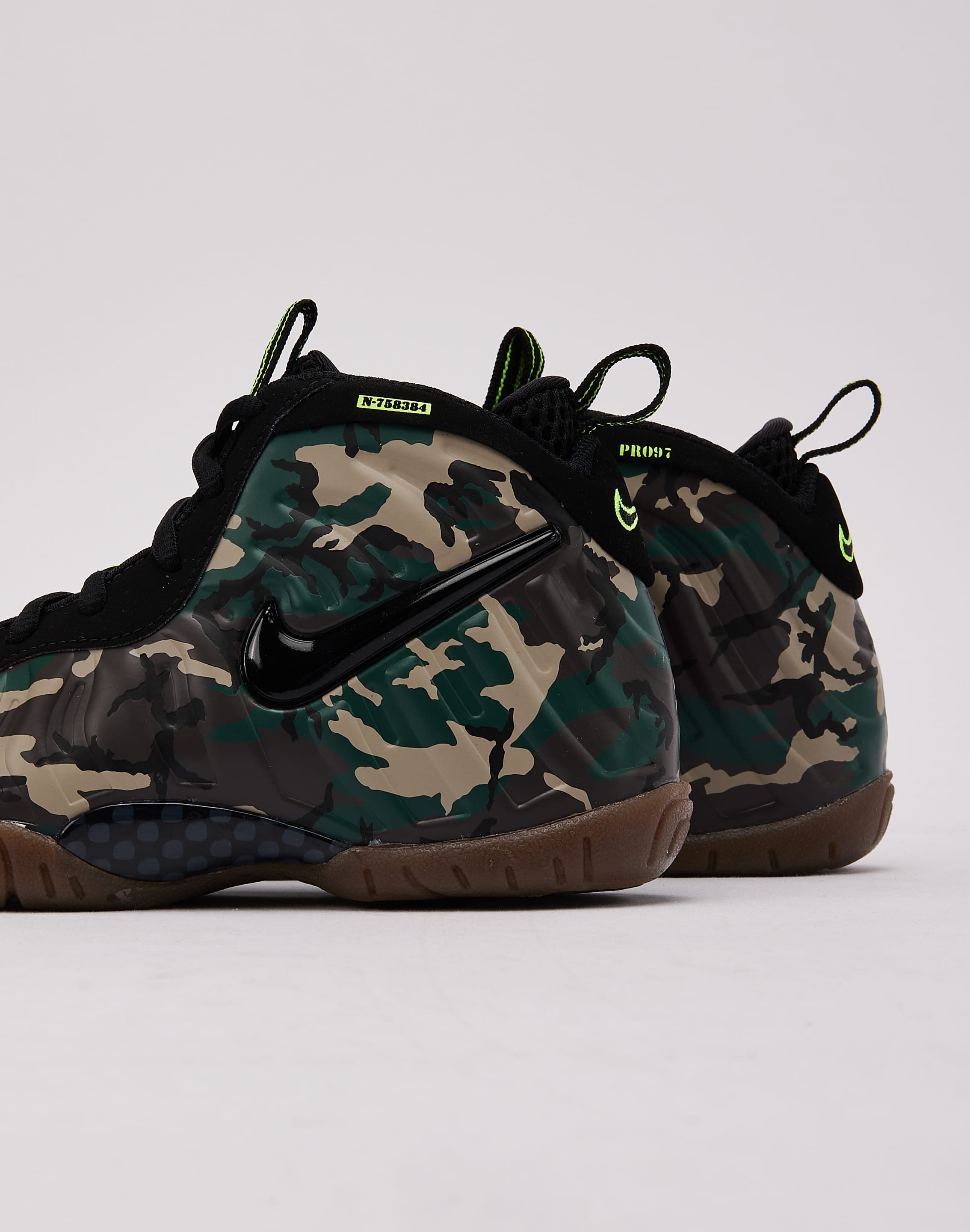 Photo of Nike Little Posite Pro PRM 'Green Camo' Pre-School