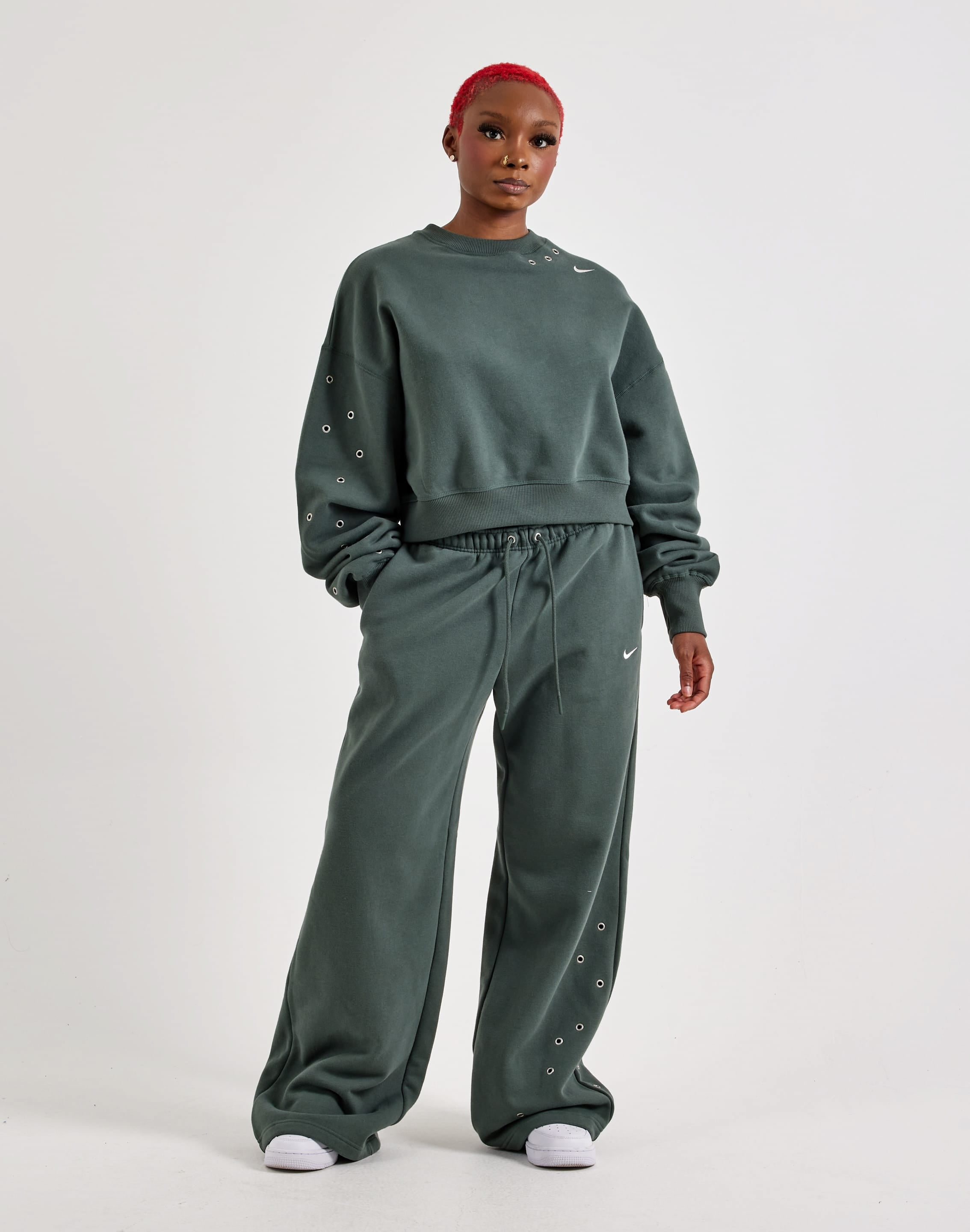 Photo of Nike Studio Fleece Crewneck Sweatshirt