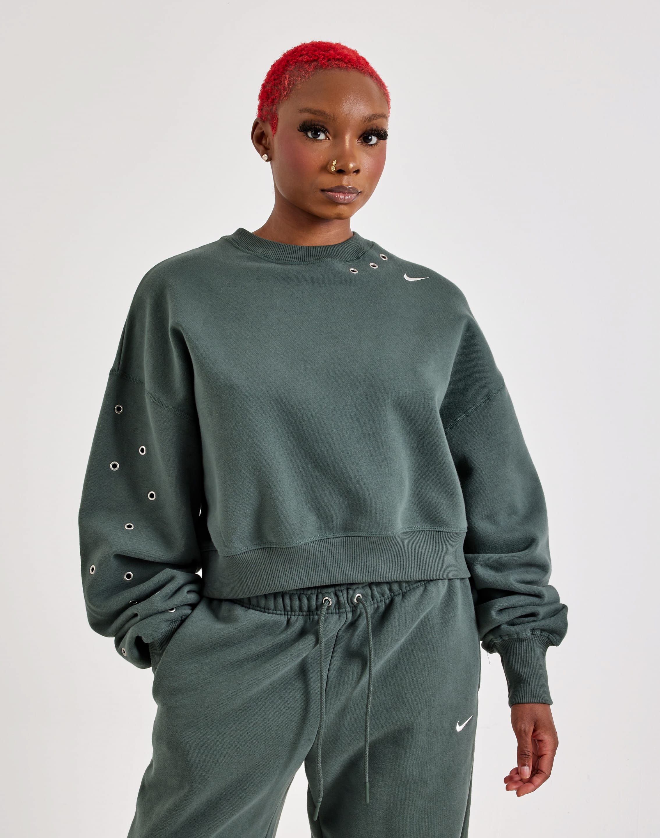 Photo of Nike Studio Fleece Crewneck Sweatshirt