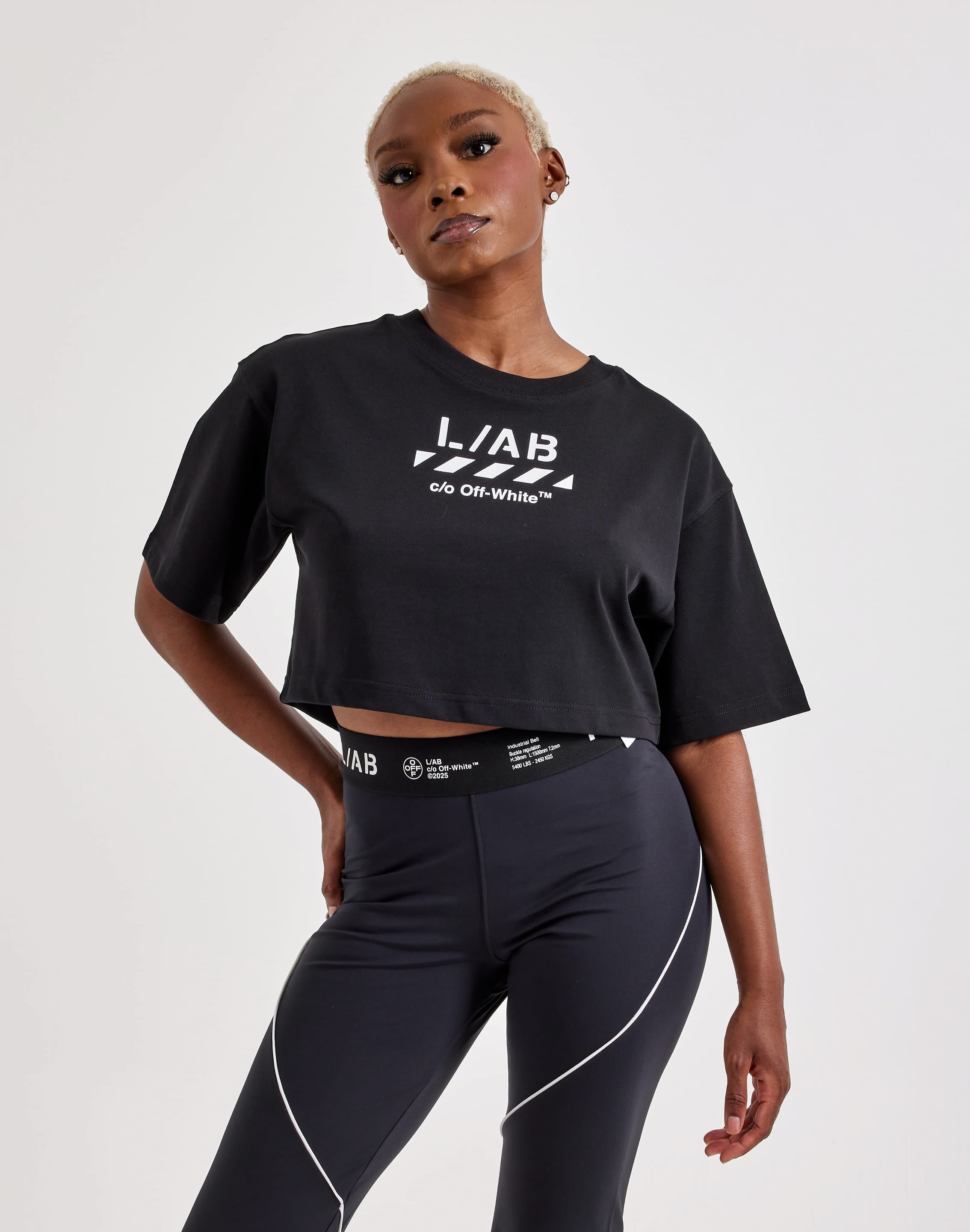 Photo of Off-White L/AB Cropped Logo Tee