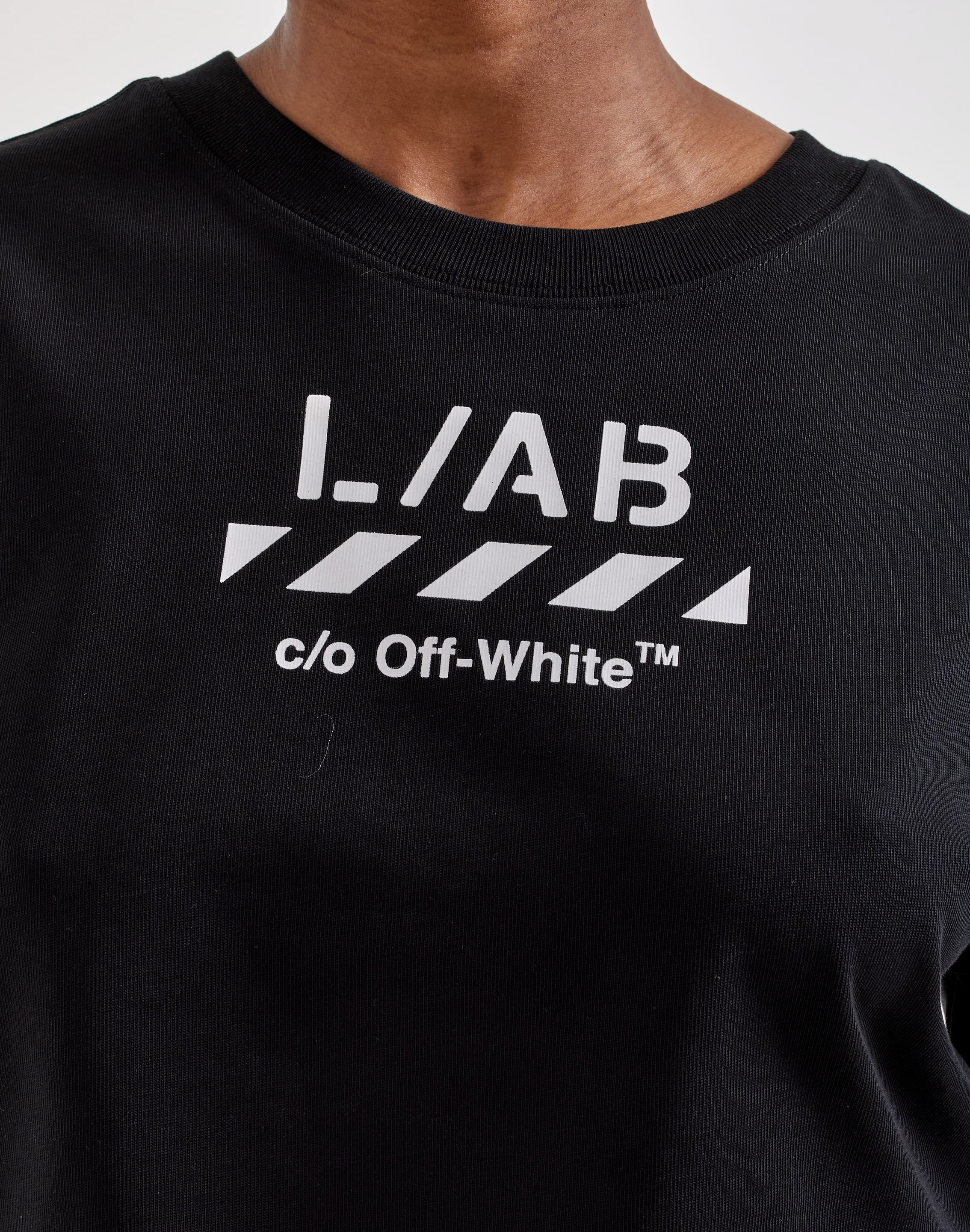 Photo of Off-White L/AB Cropped Logo Tee