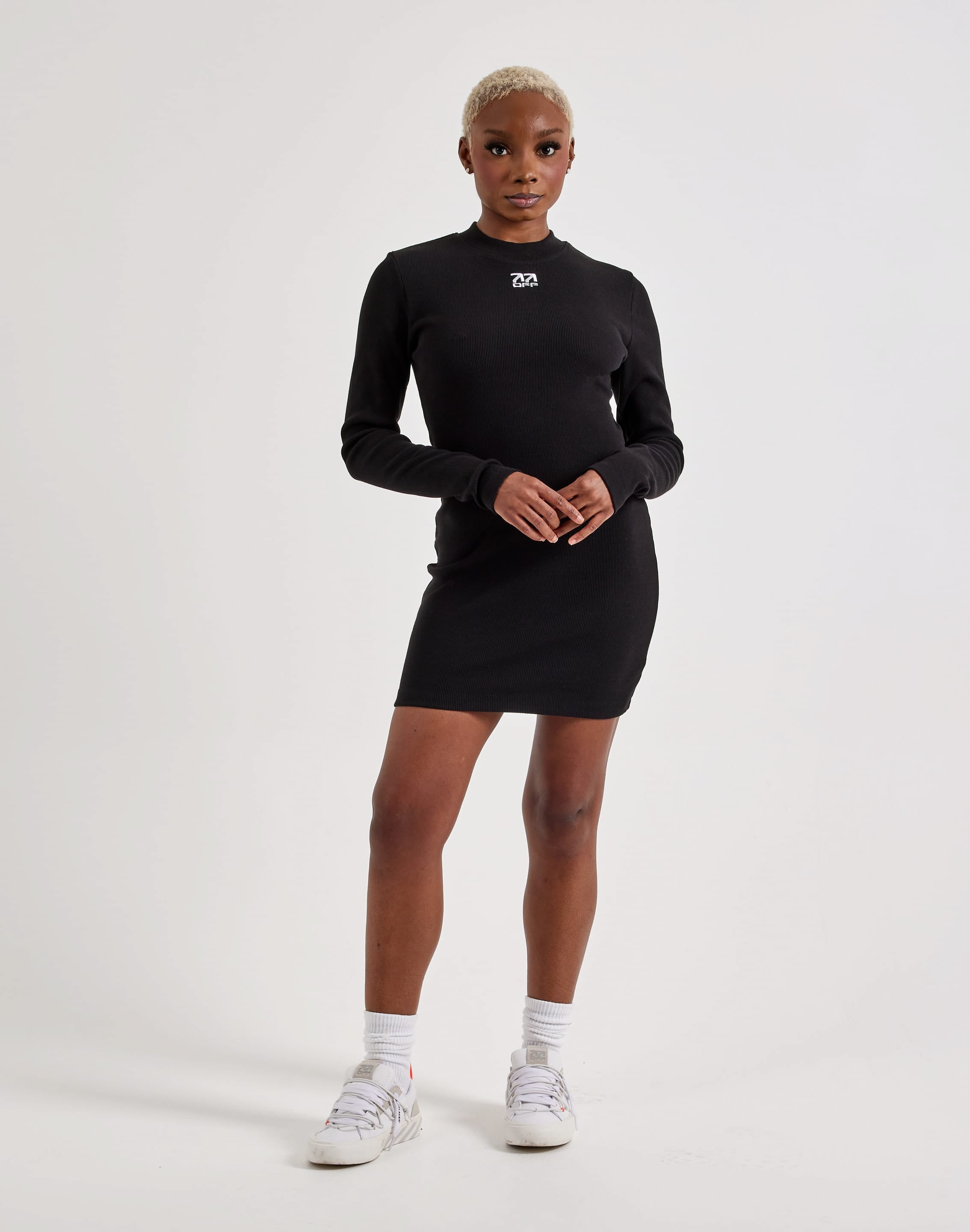 Photo of Off-White L/AB Long-Sleeve Fitted Dress