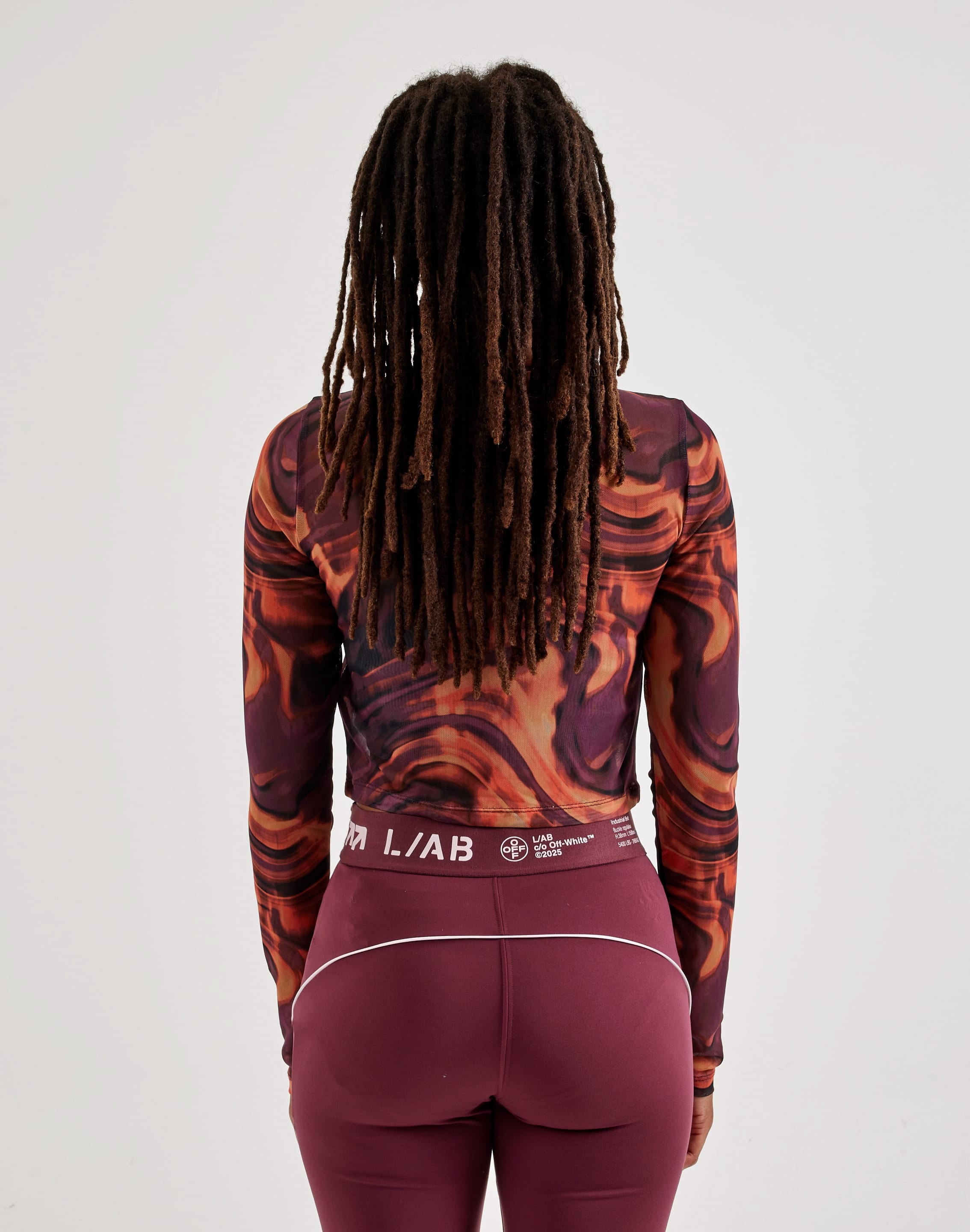 Photo of Off-White L/AB Fitted Mesh Knit Long-Sleeve Top