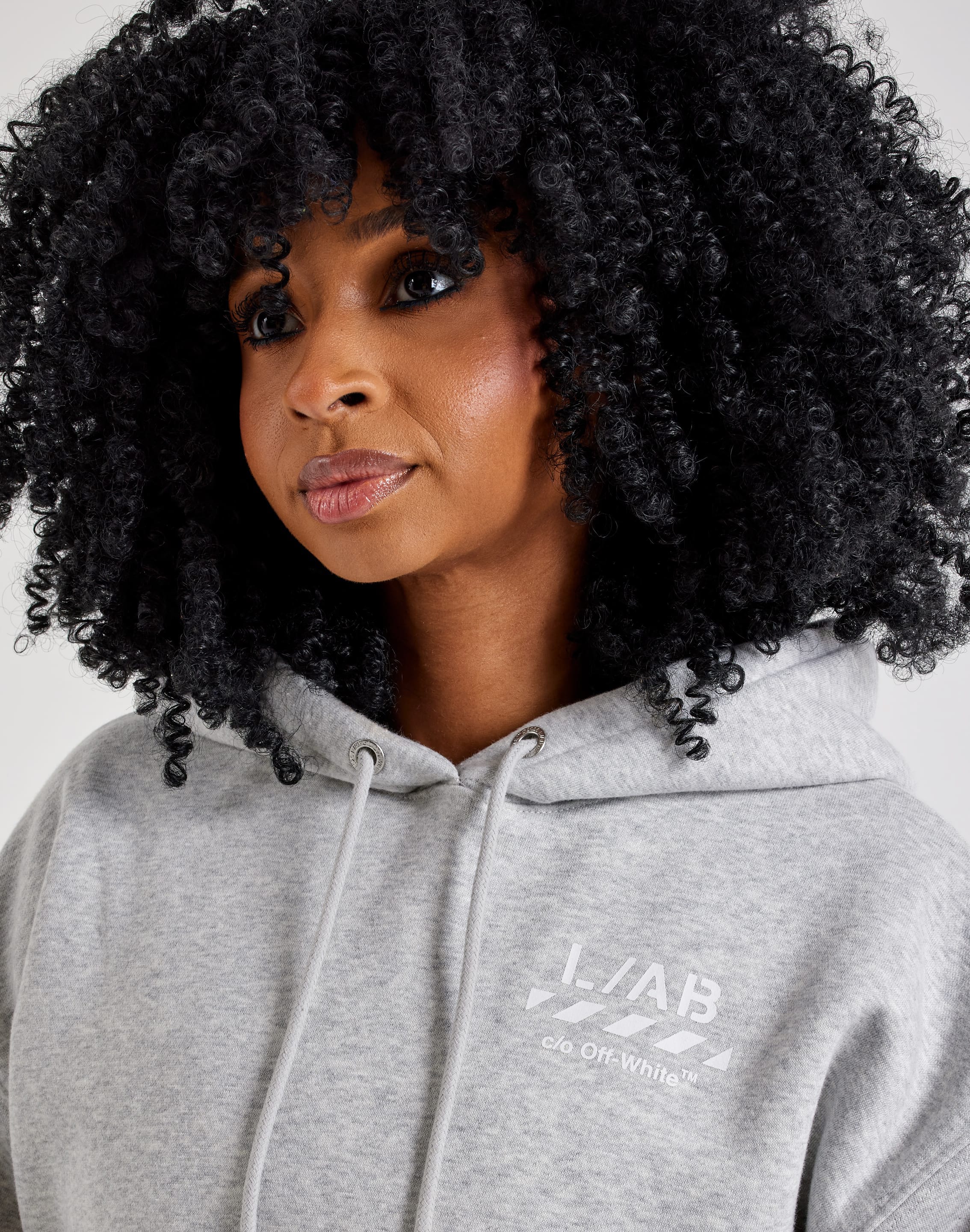 Photo of Off-White L/AB Cropped Fleece Hoodie