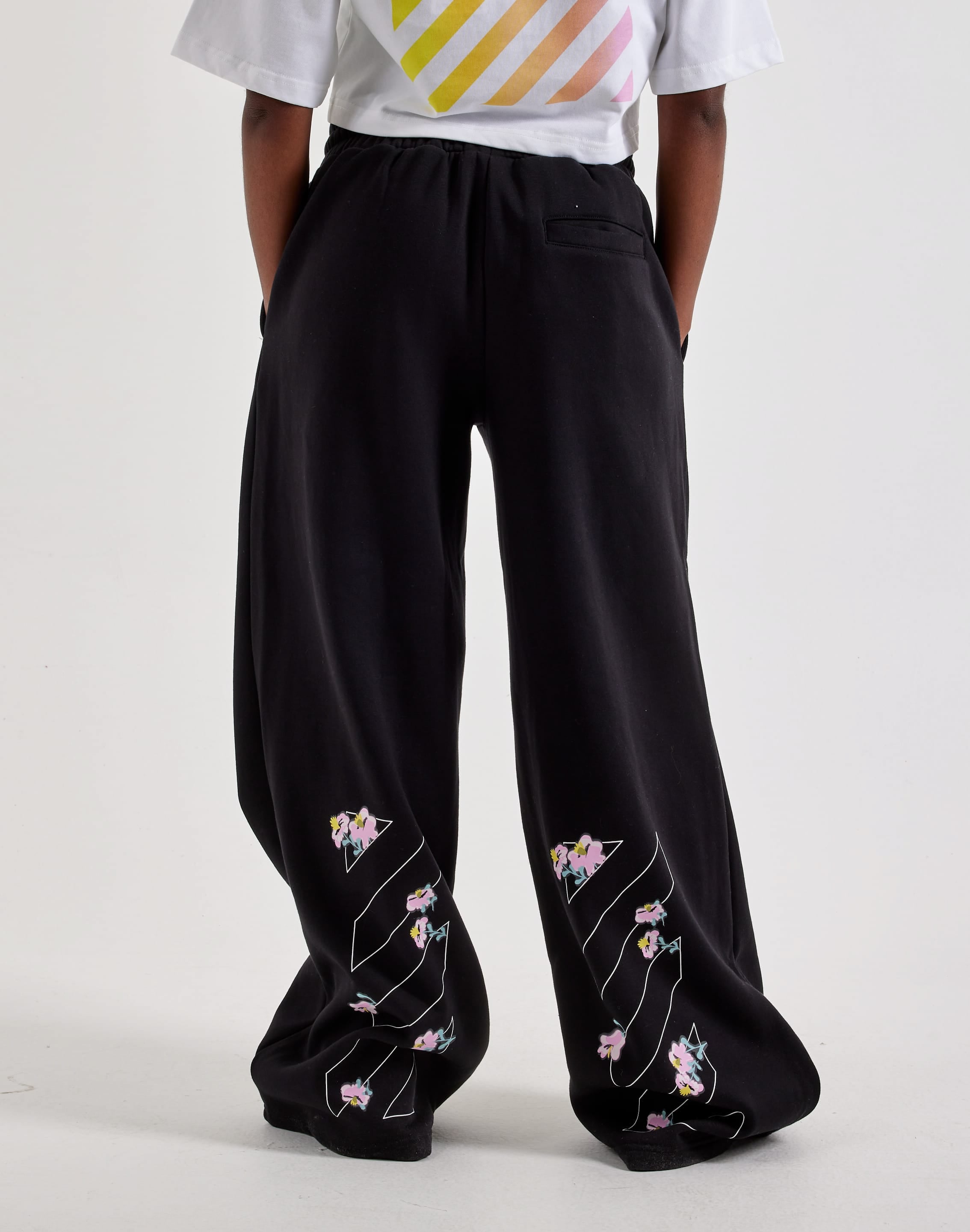 Photo of Off-White L/AB Floral Wide Leg Fleece Pants