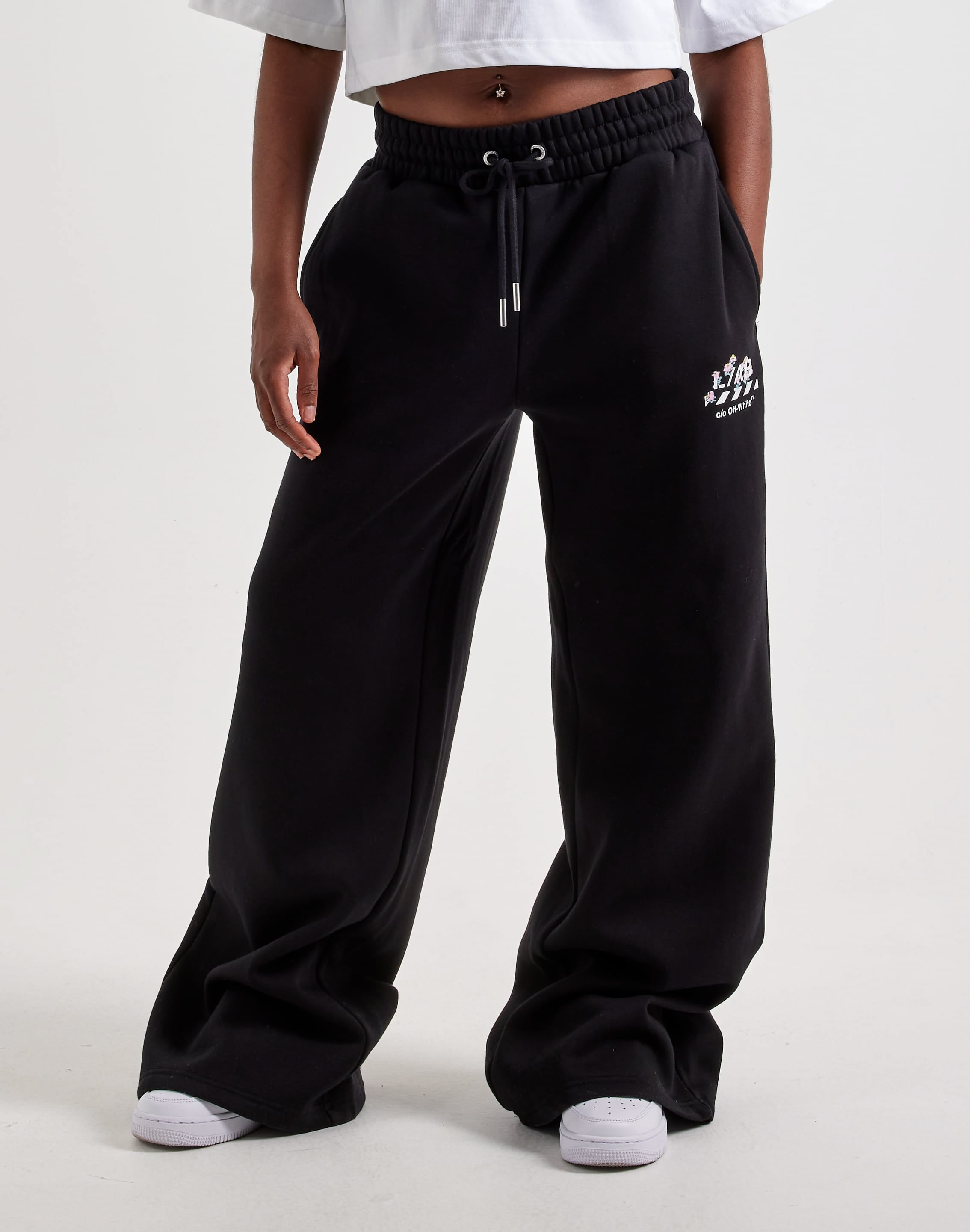 Photo of Off-White L/AB Floral Wide Leg Fleece Pants