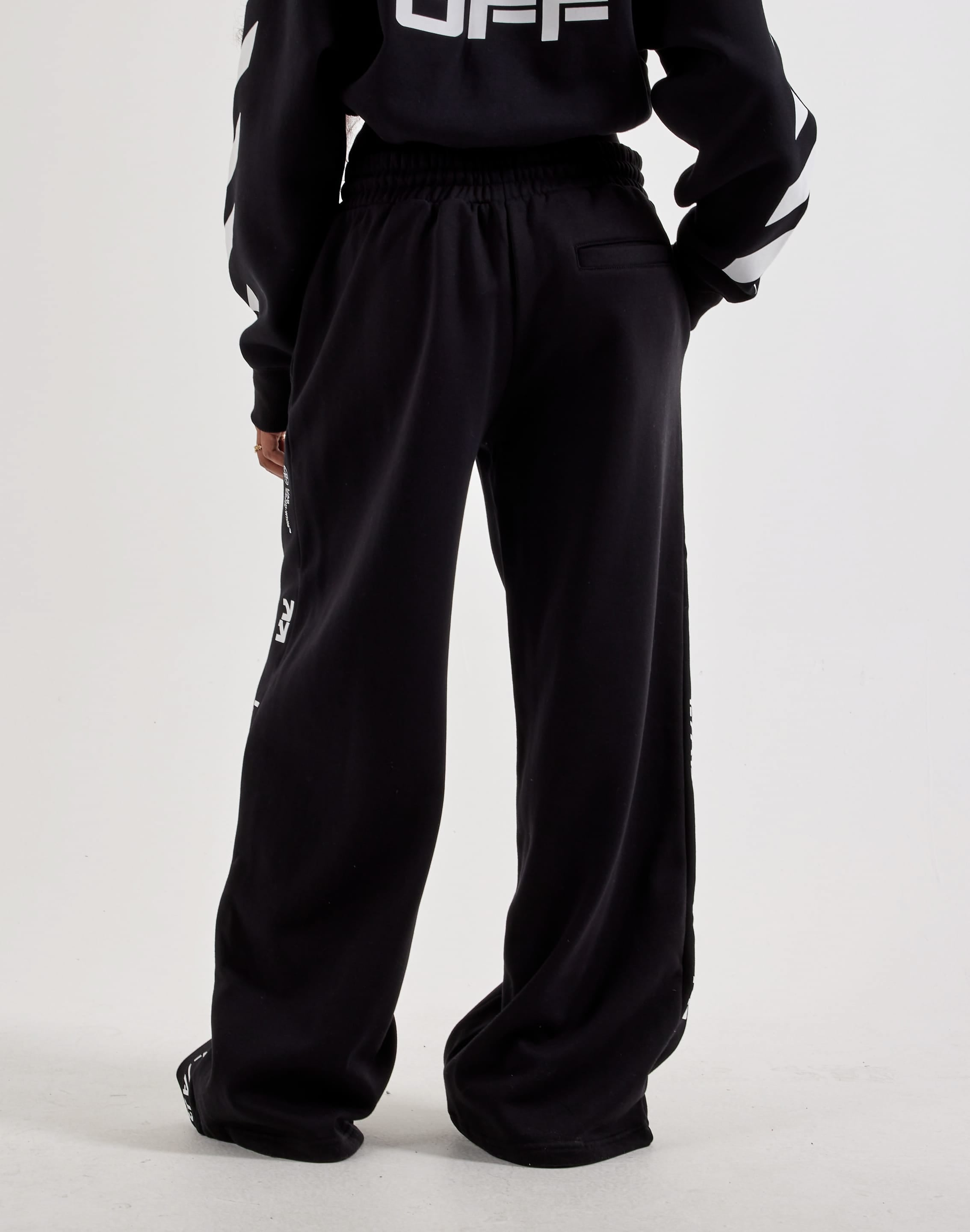 Off-White L/AB Wide-Leg Fleece Sweatpants, image 3 of 4