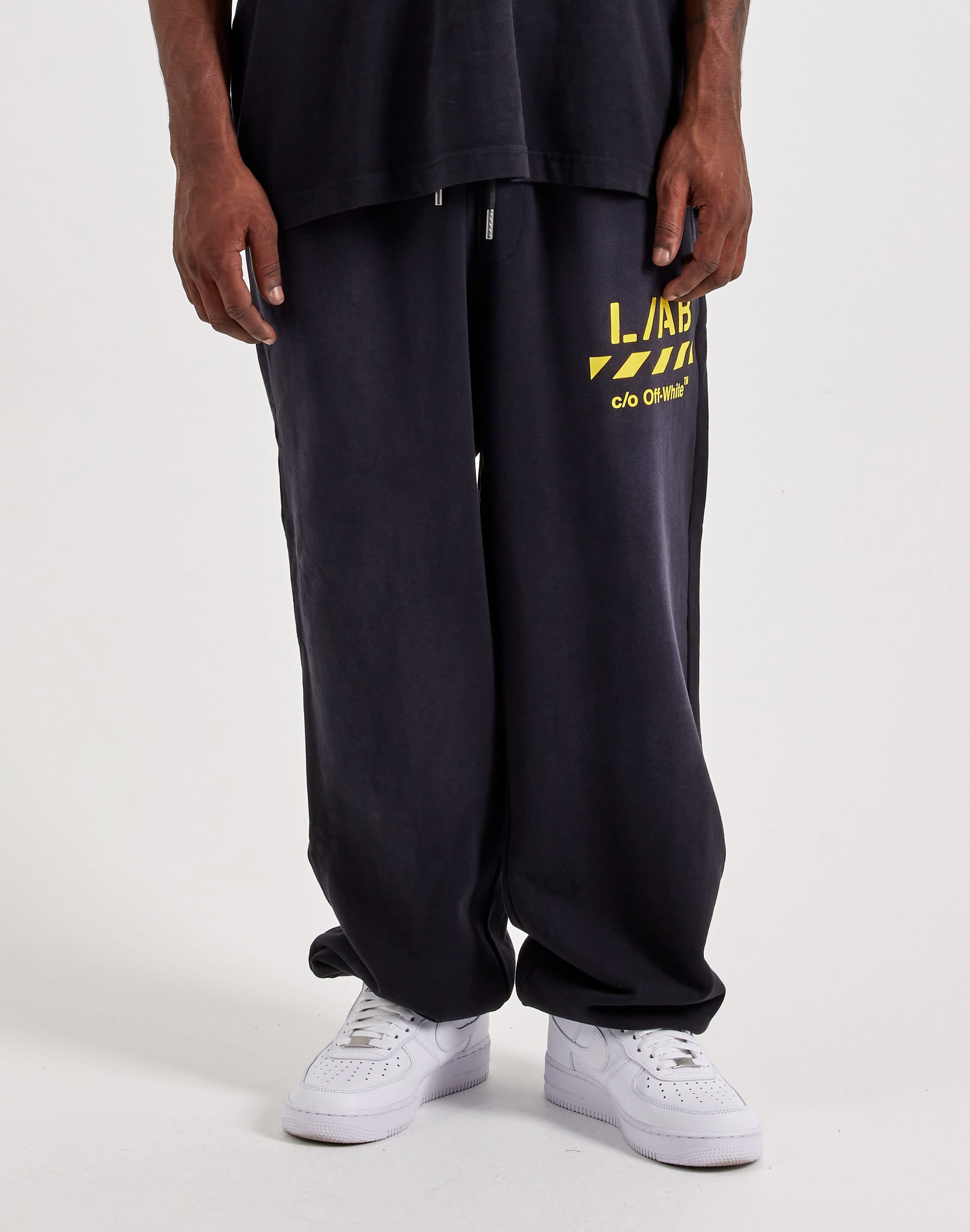 Photo of Off-White L/AB Diagonal Fleece Joggers
