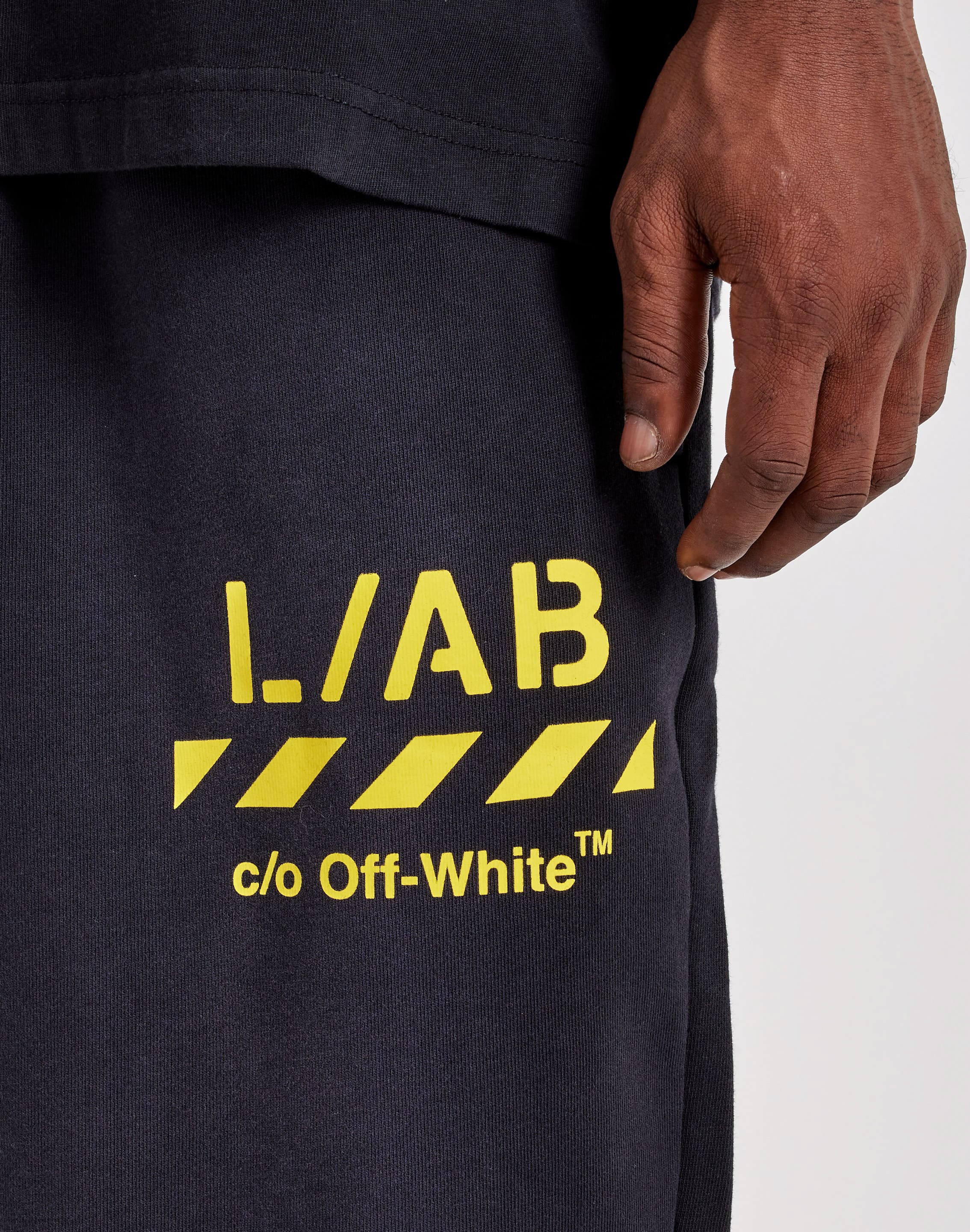 Photo of Off-White L/AB Diagonal Fleece Joggers