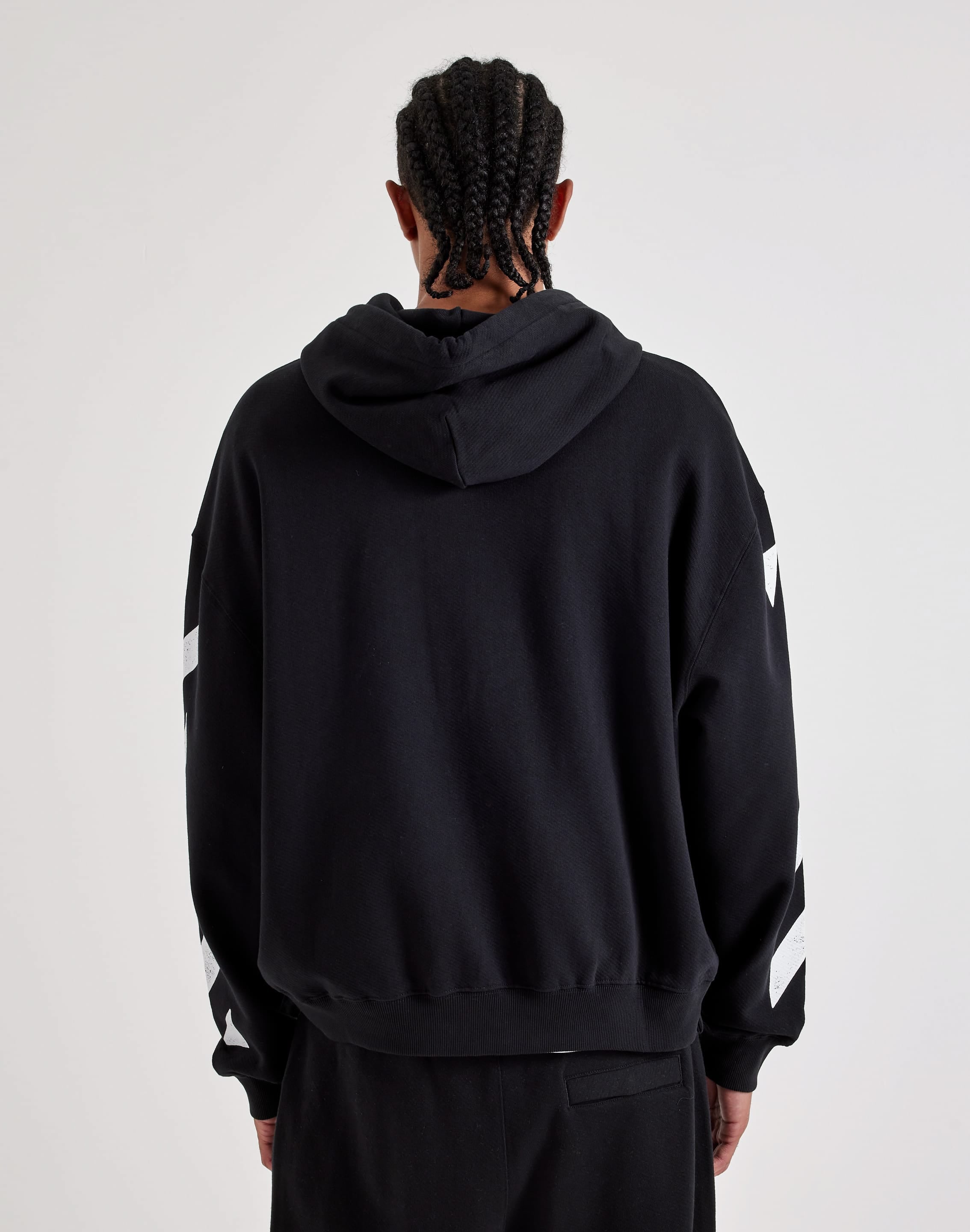 Photo of Off-White L/AB Diagonal Full-Zip Fleece Hoodie