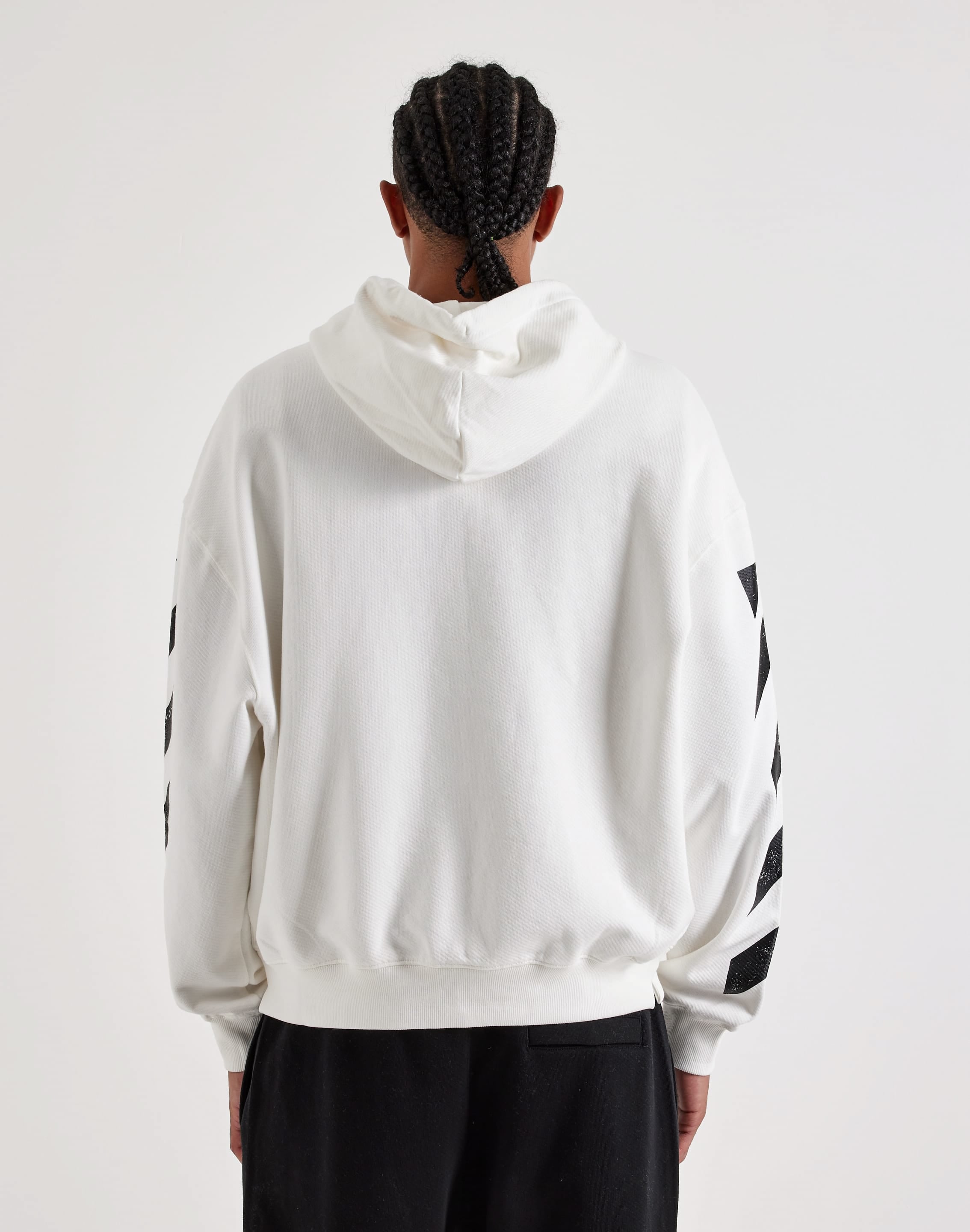 Photo of Off-White L/AB Diagonal Full-Zip Fleece Hoodie
