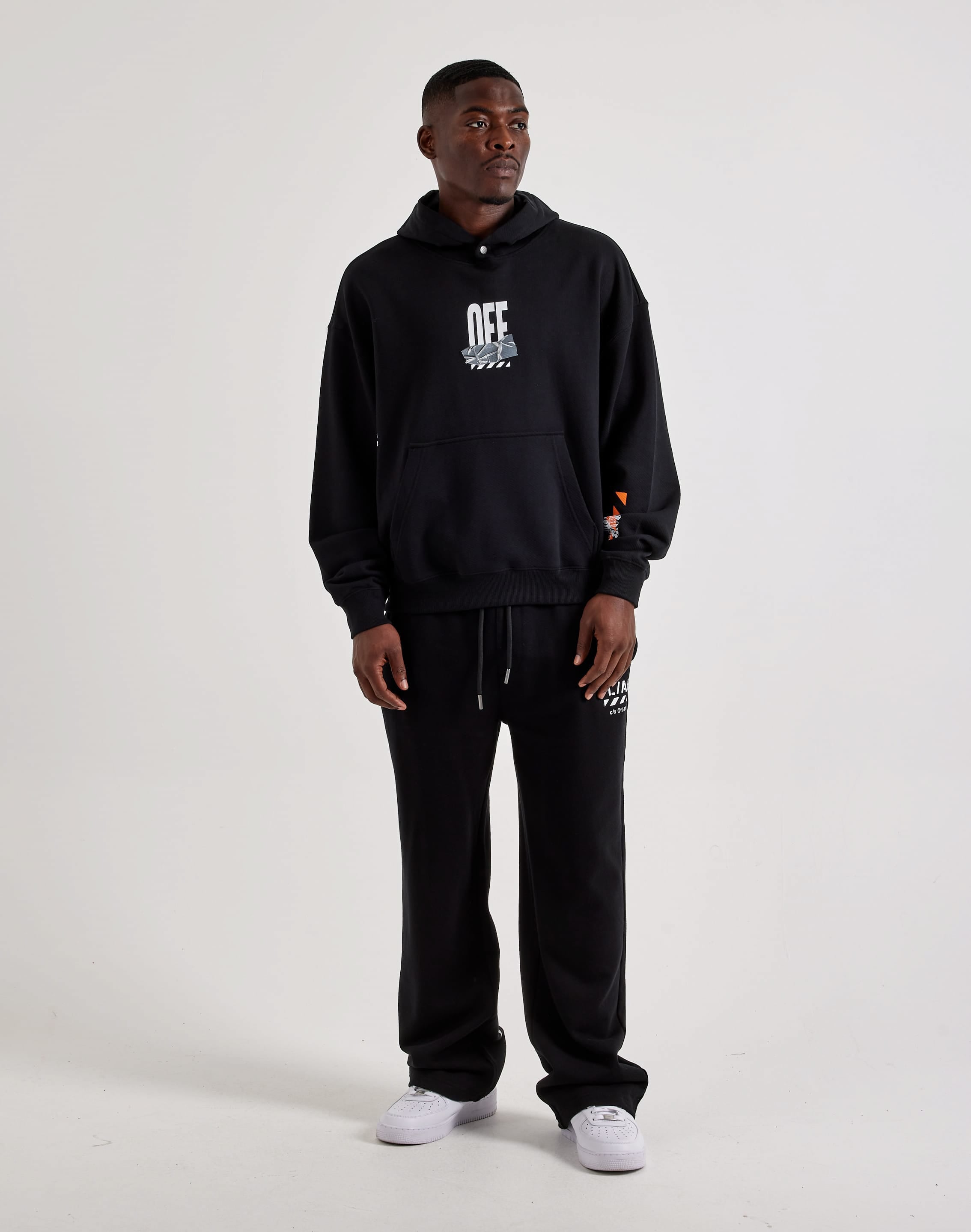 Photo of Off-White L/AB Duct Tape Fleece Hoodie