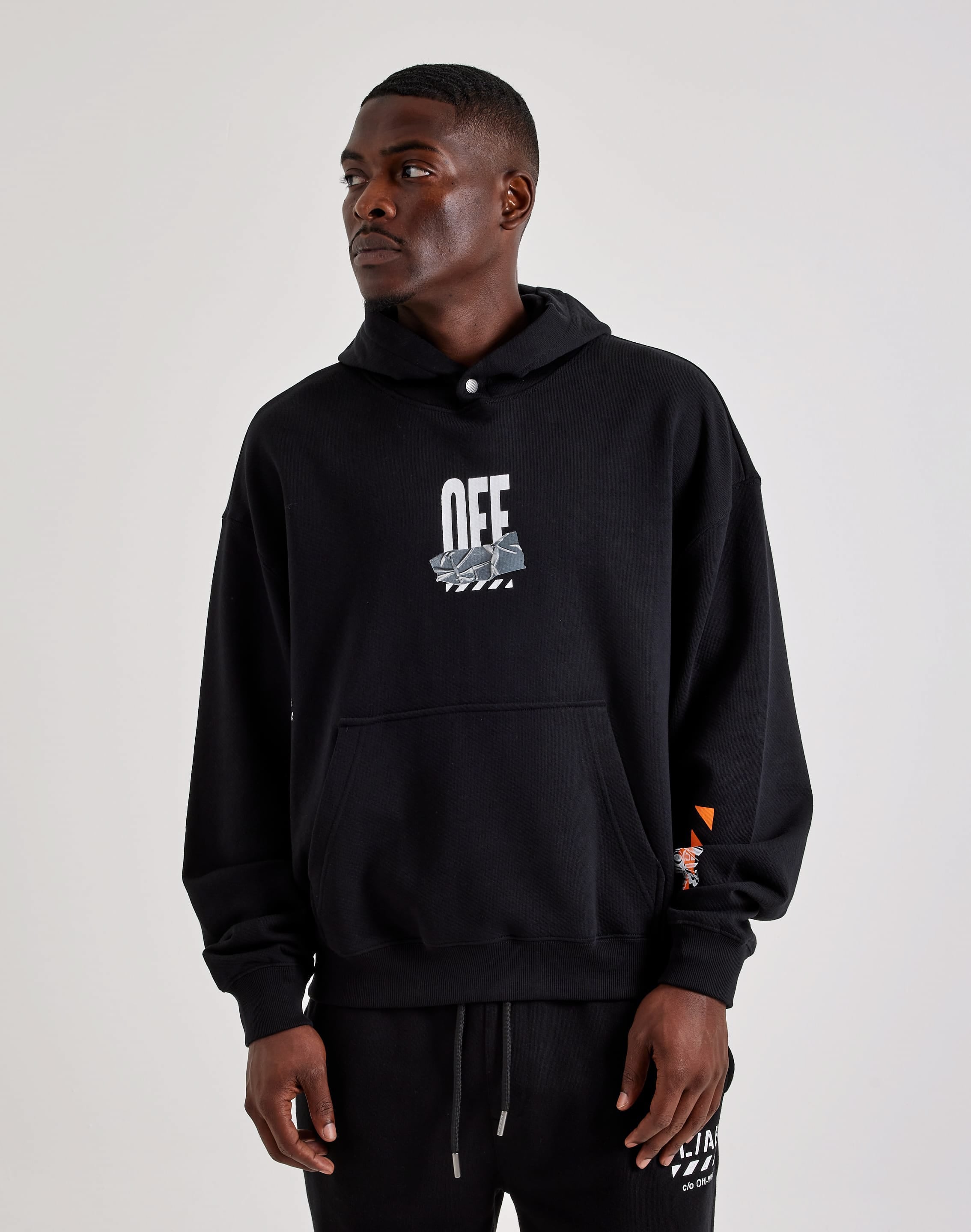 Photo of Off-White L/AB Duct Tape Fleece Hoodie