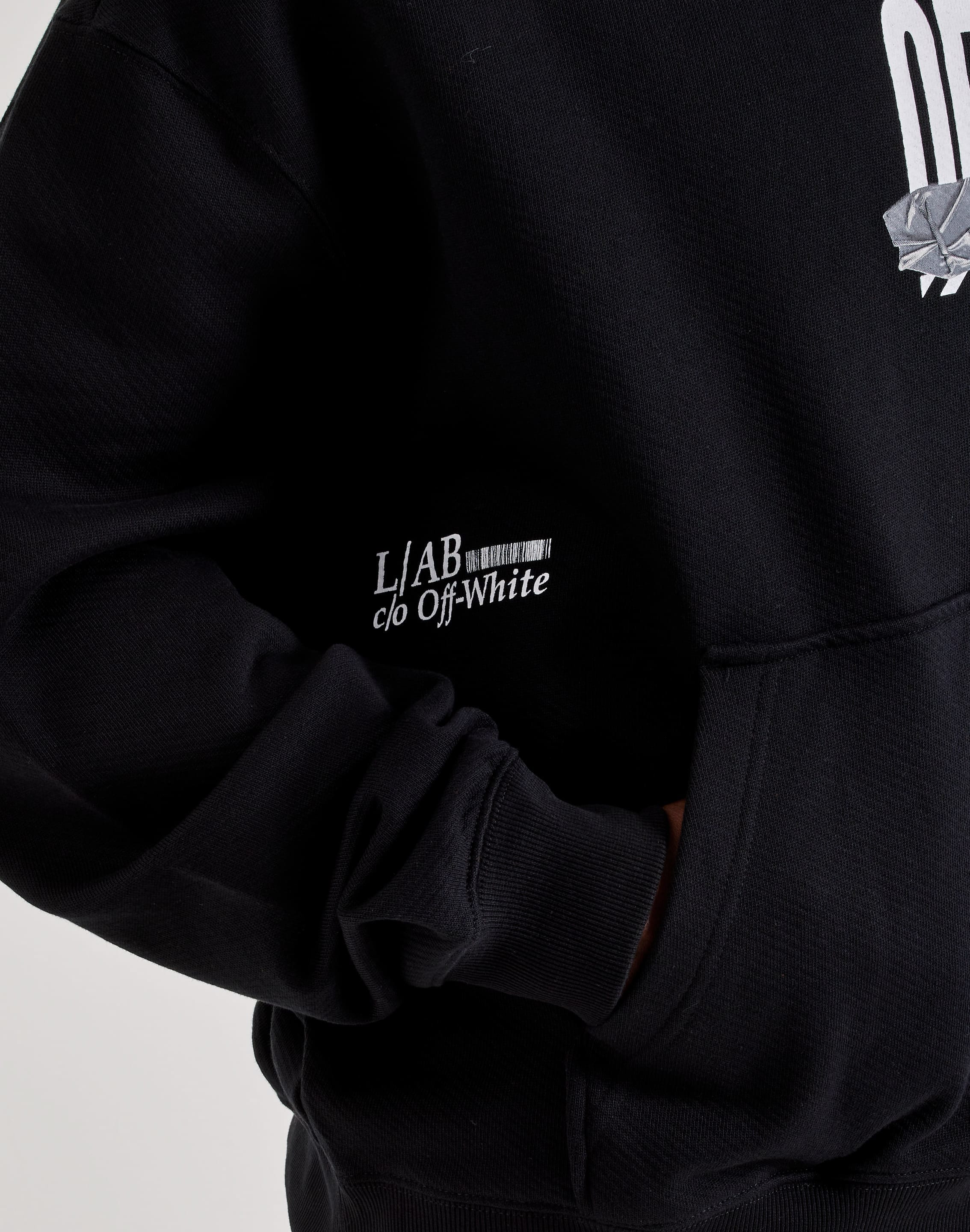 Photo of Off-White L/AB Duct Tape Fleece Hoodie