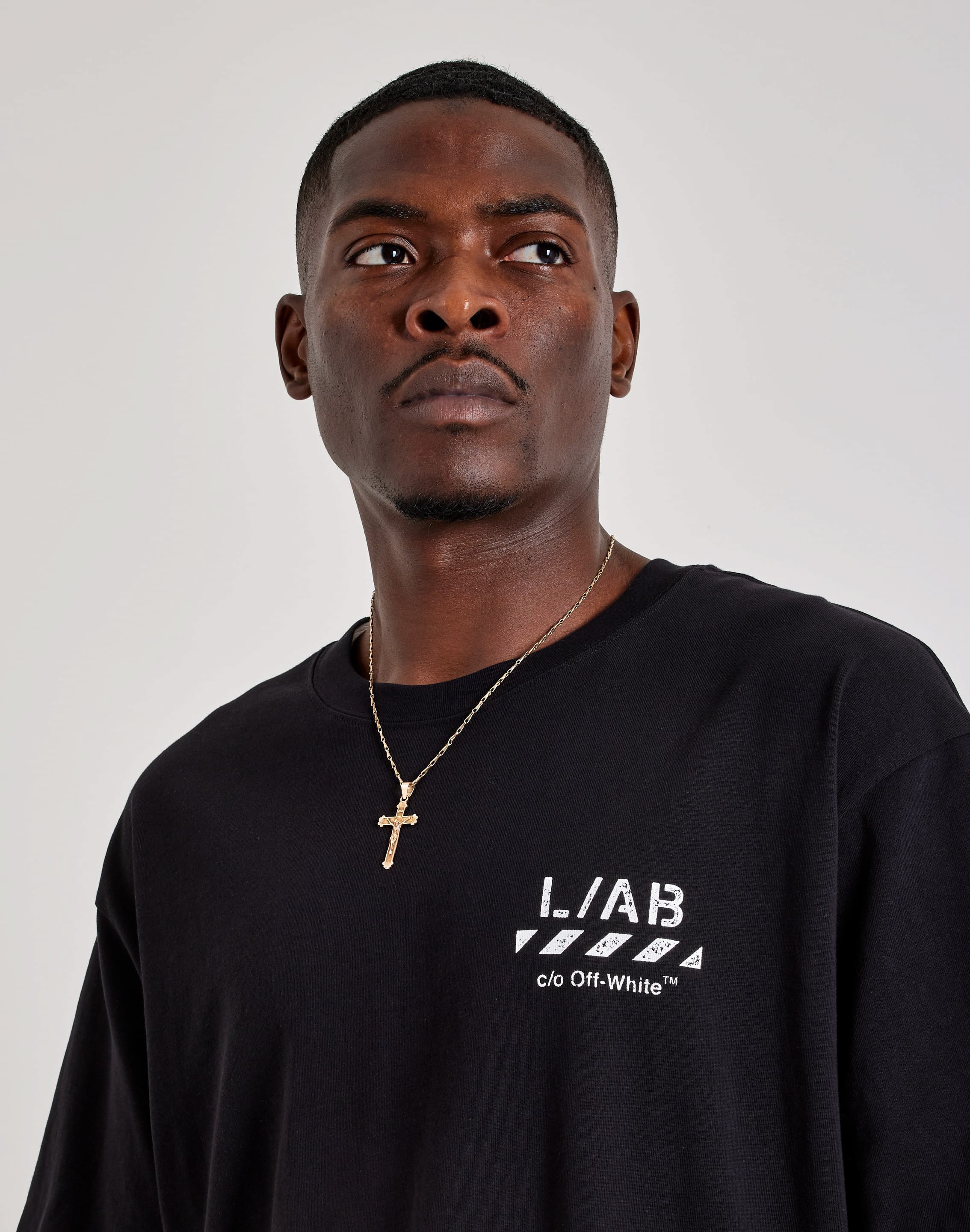 Photo of Off-White L/AB Diagonal Tee