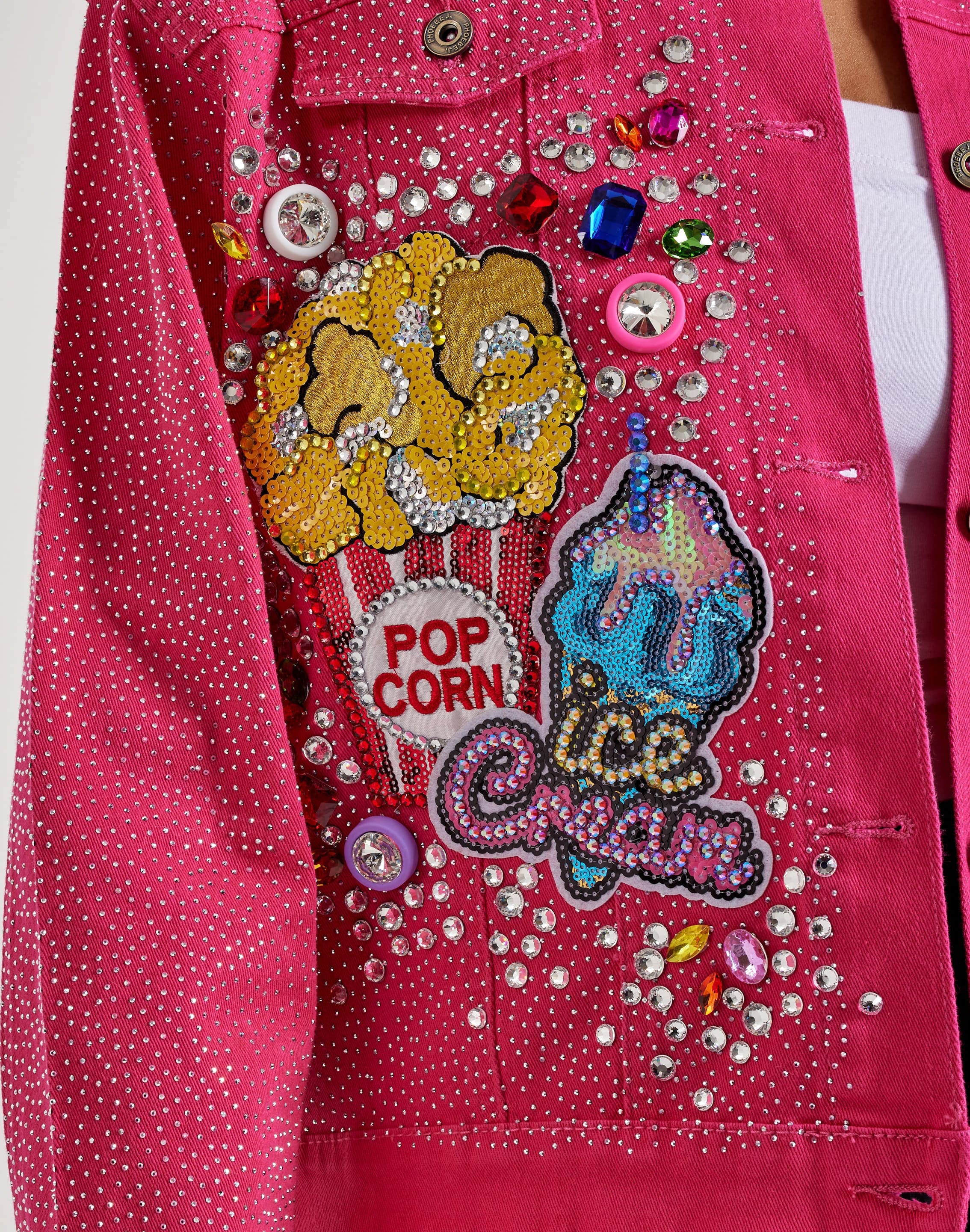 Photo of Kosturakis Crafts Peace & Love Denim Jacket