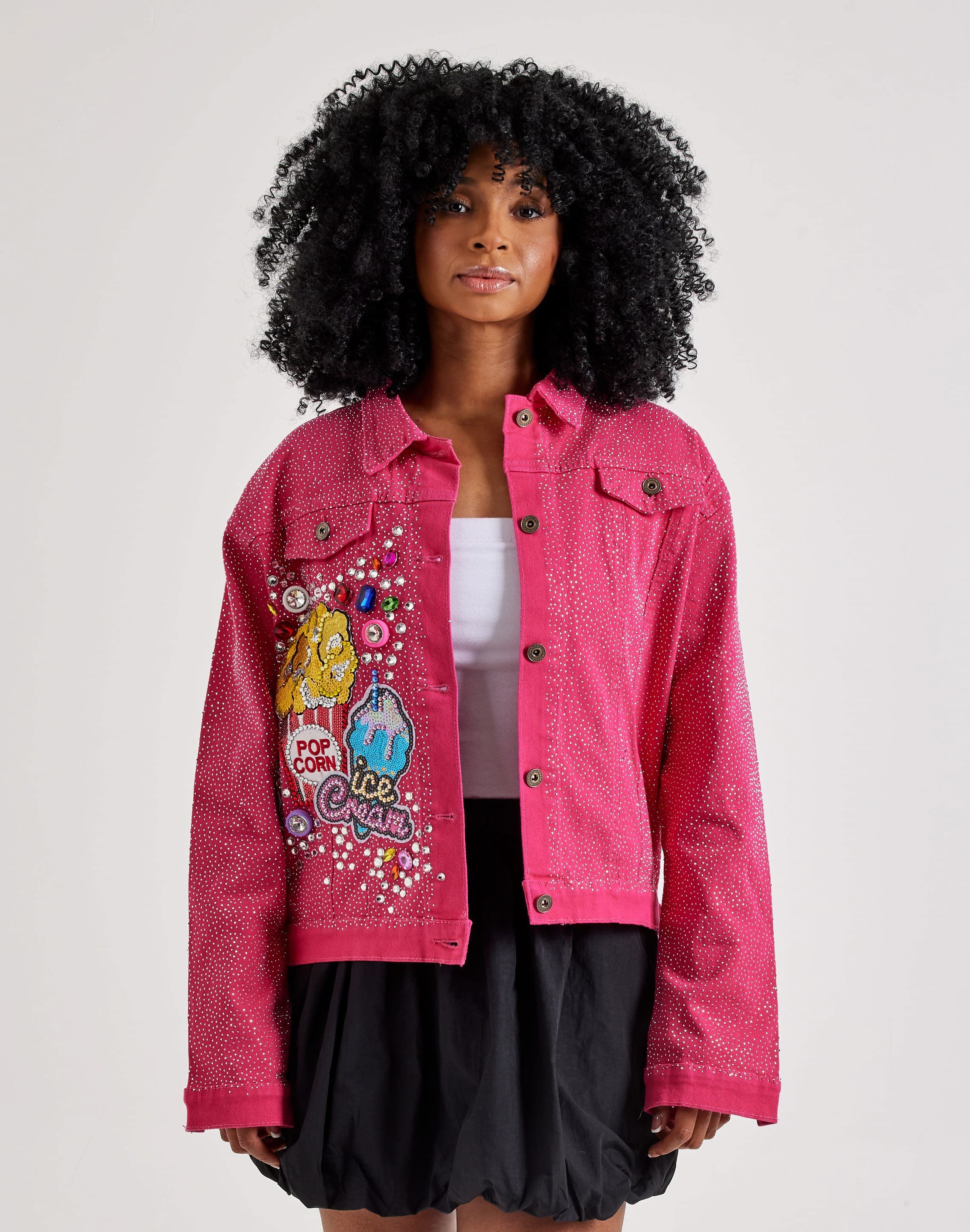 Photo of Kosturakis Crafts Peace & Love Denim Jacket