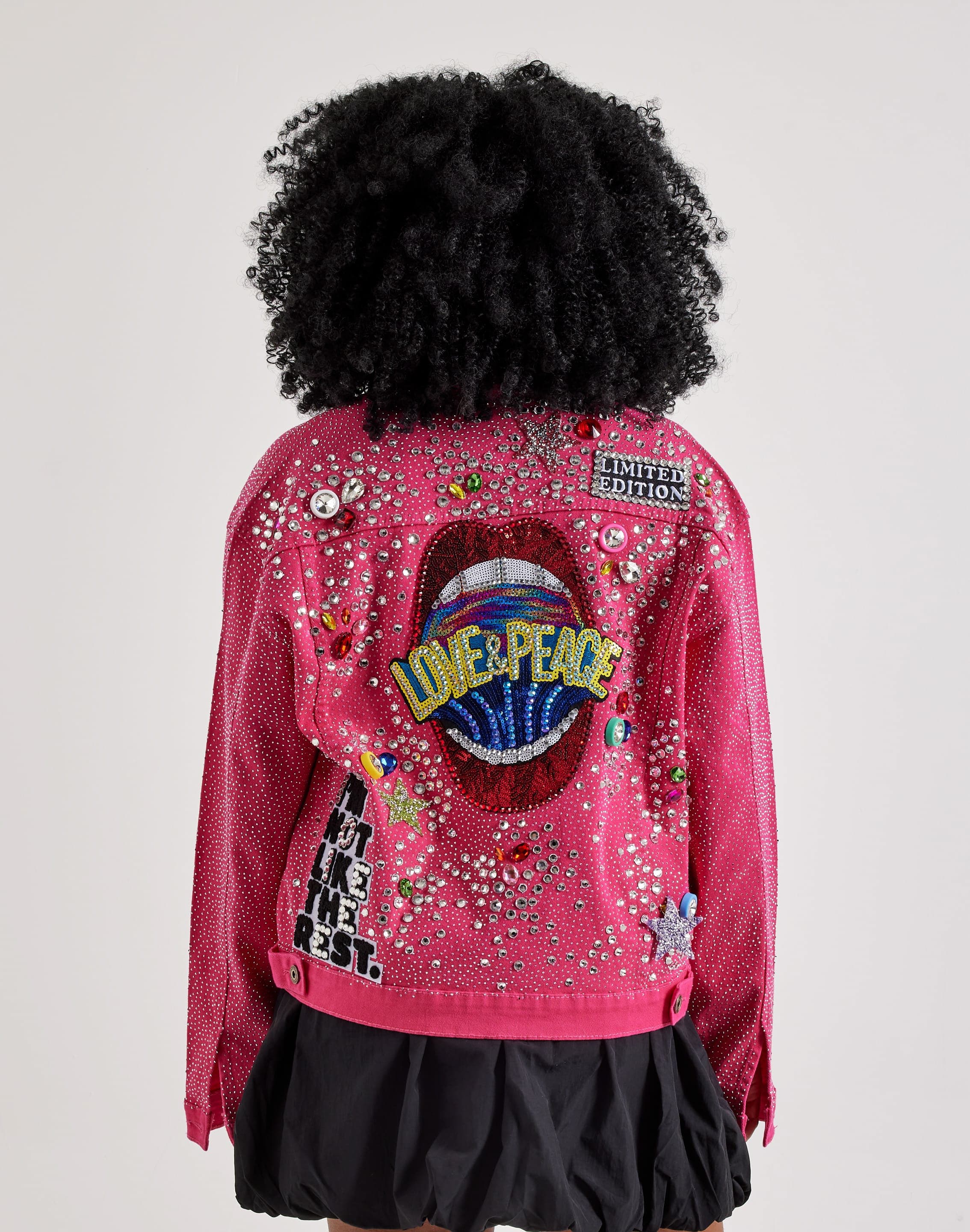 Photo of Kosturakis Crafts Peace & Love Denim Jacket