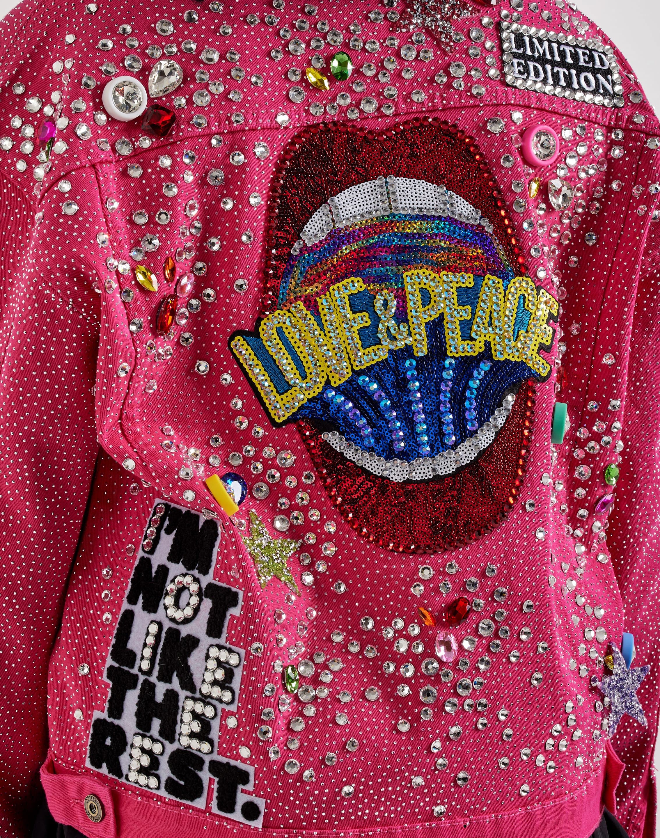 Photo of Kosturakis Crafts Peace & Love Denim Jacket