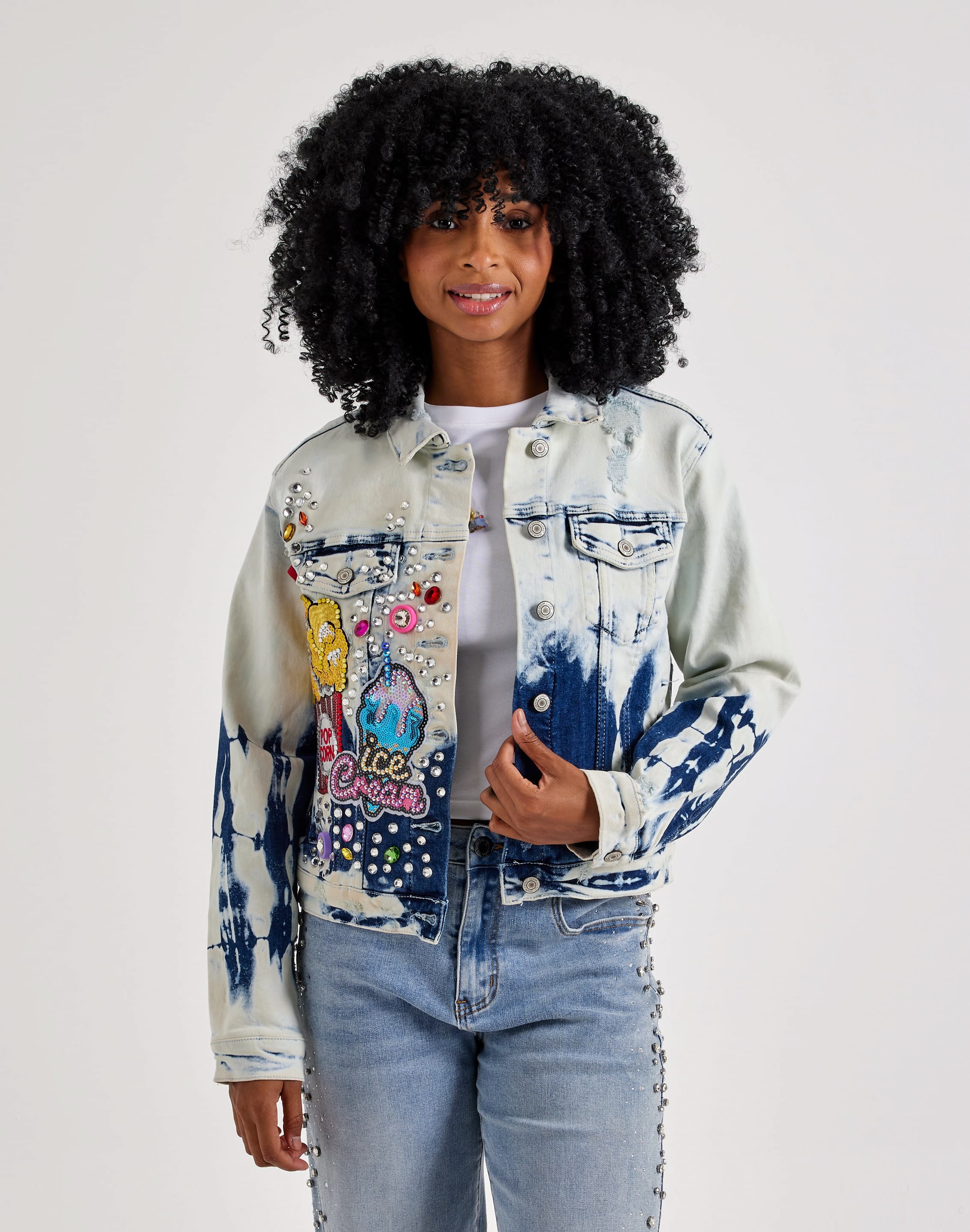 Photo of Kosturakis Crafts Love & Peace Denim Jacket