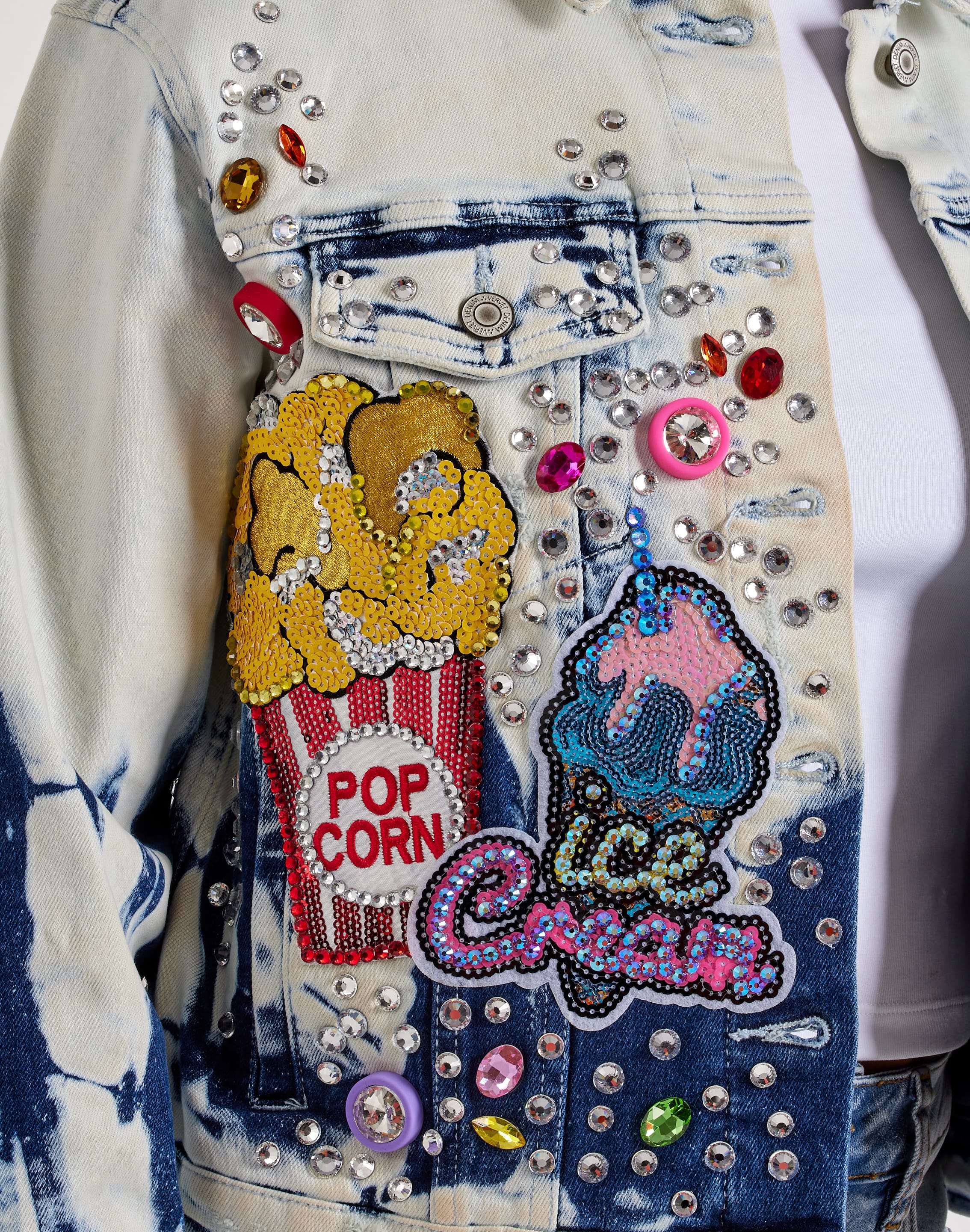 Photo of Kosturakis Crafts Love & Peace Denim Jacket