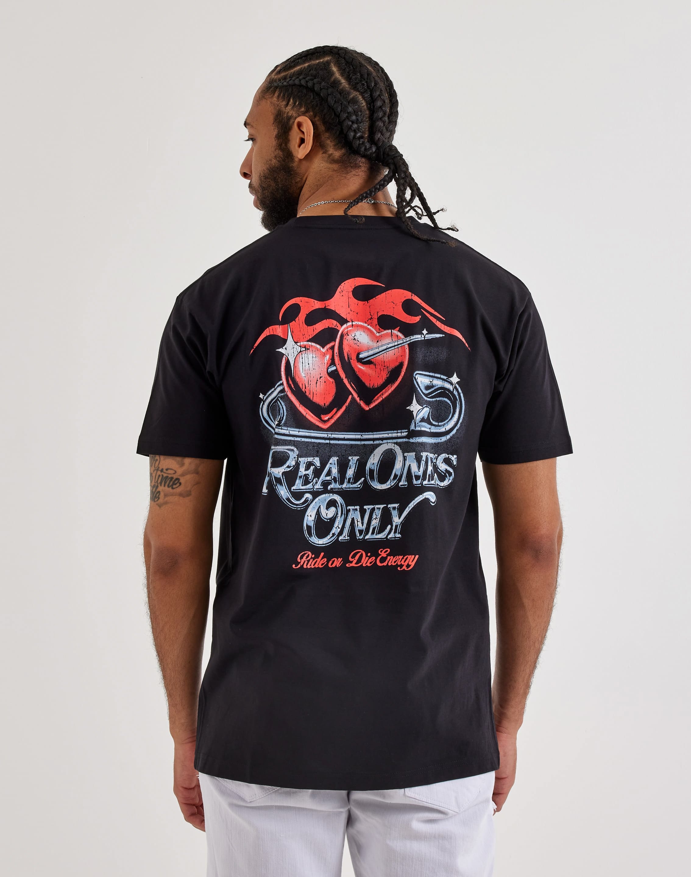 Outrank Outrank Real Ones Only Tee OR3751PR - Black Men's Graphic Tee - DTLR