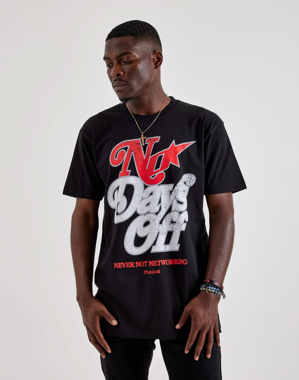Outrank  No Days Off Short Sleeve Tee