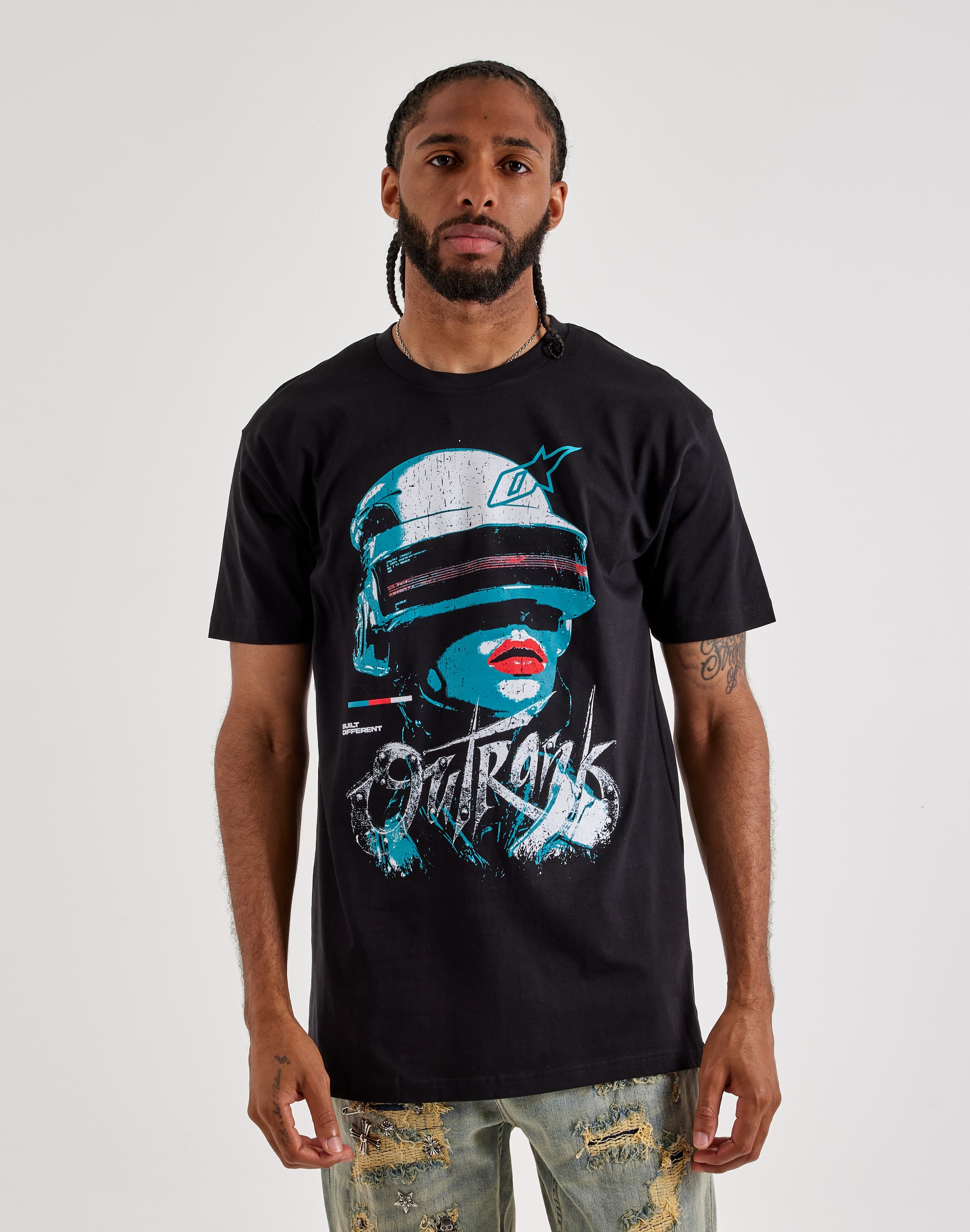 Photo of Outrank Futuristic Helmet Graphic Tee