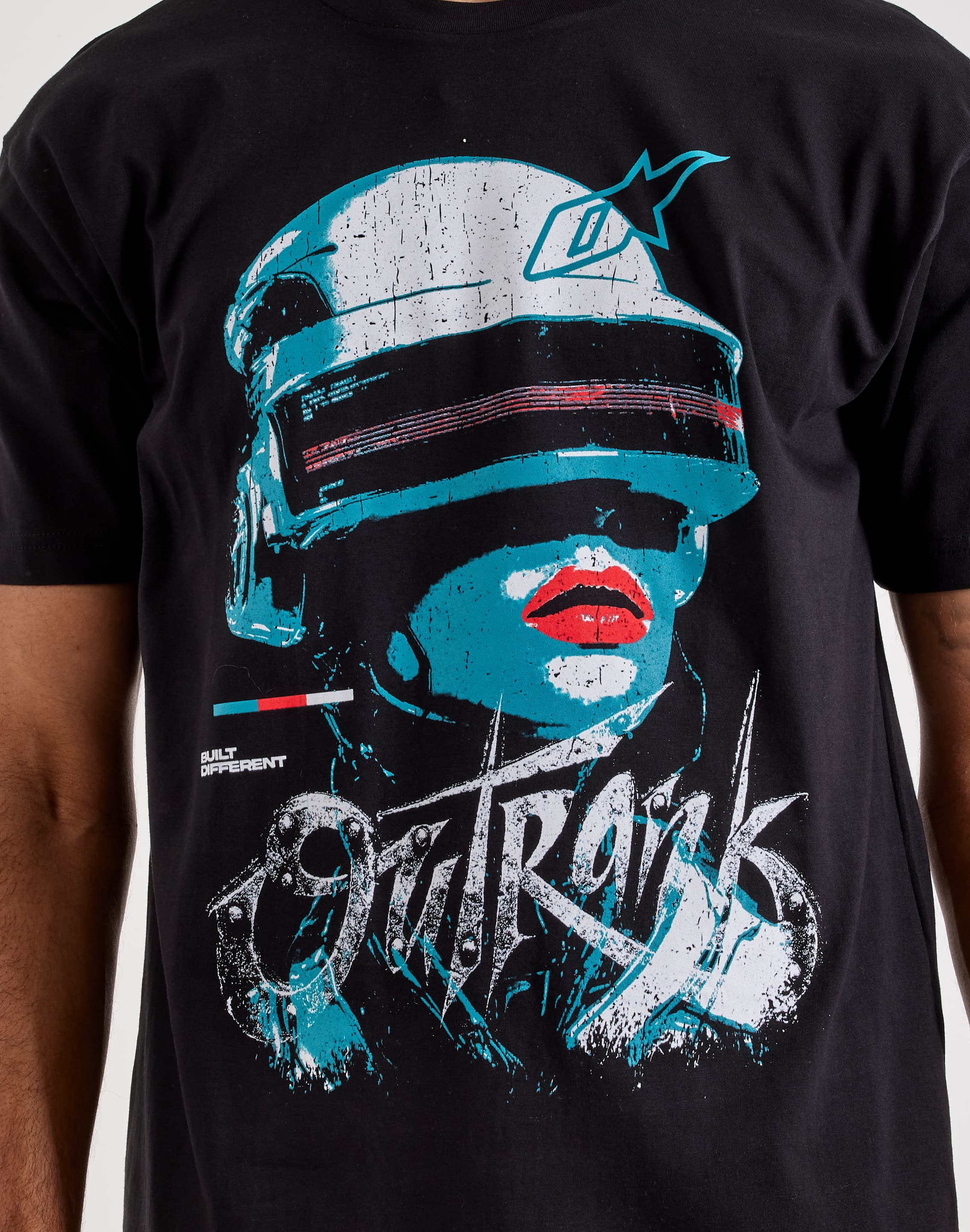 Photo of Outrank Futuristic Helmet Graphic Tee