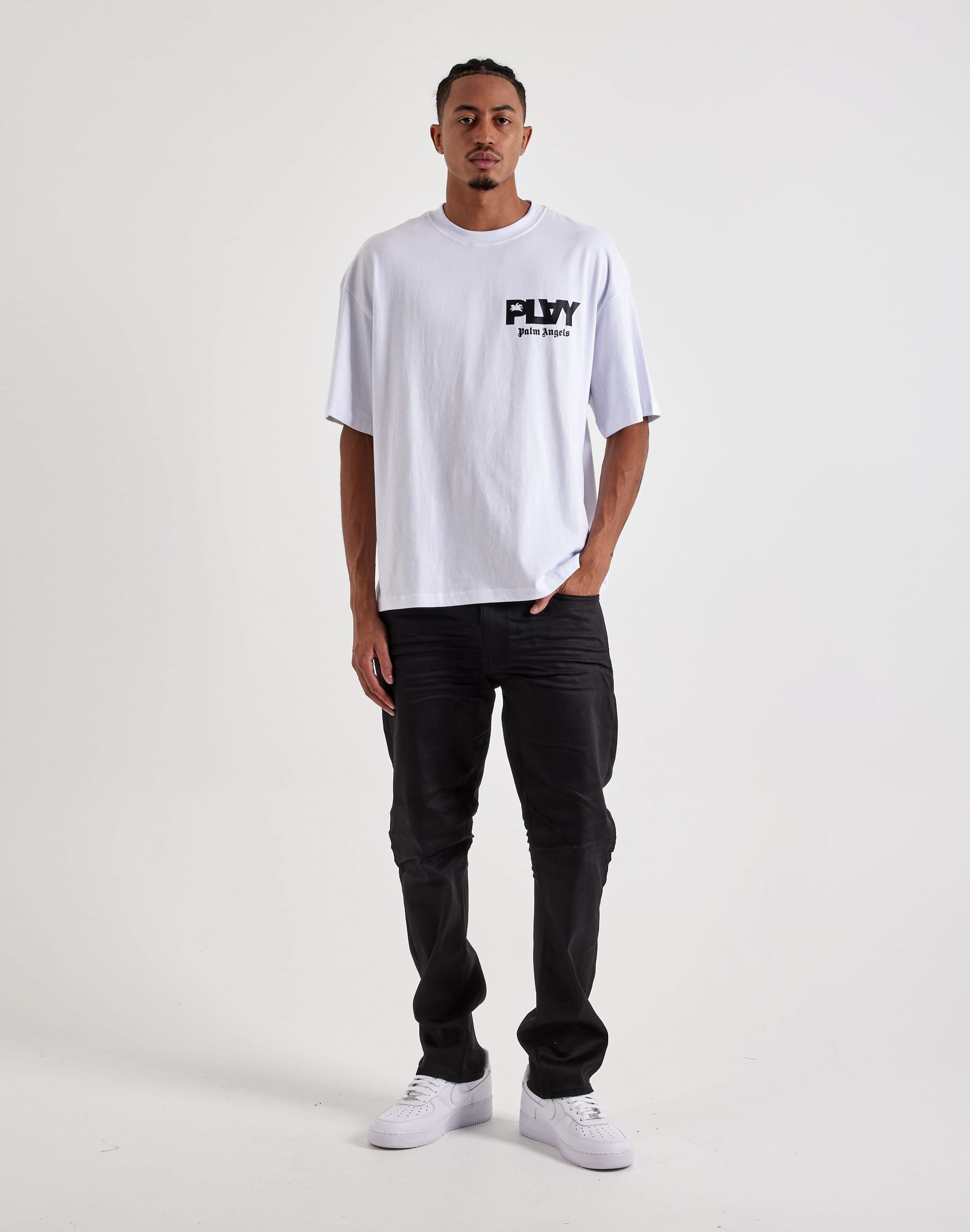Photo of PLAY Palm Angels Repeating Logo Tee