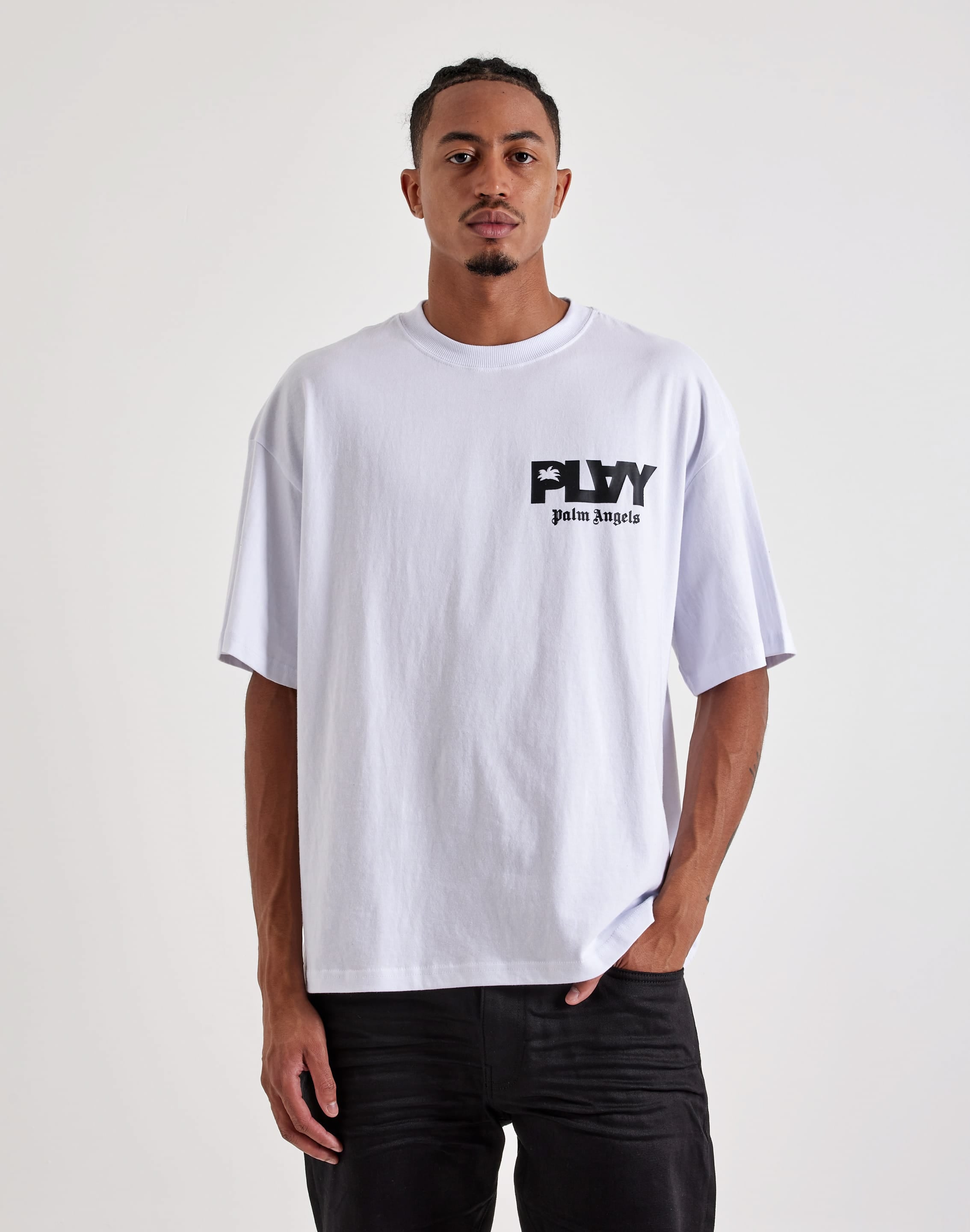 Photo of PLAY Palm Angels Repeating Logo Tee