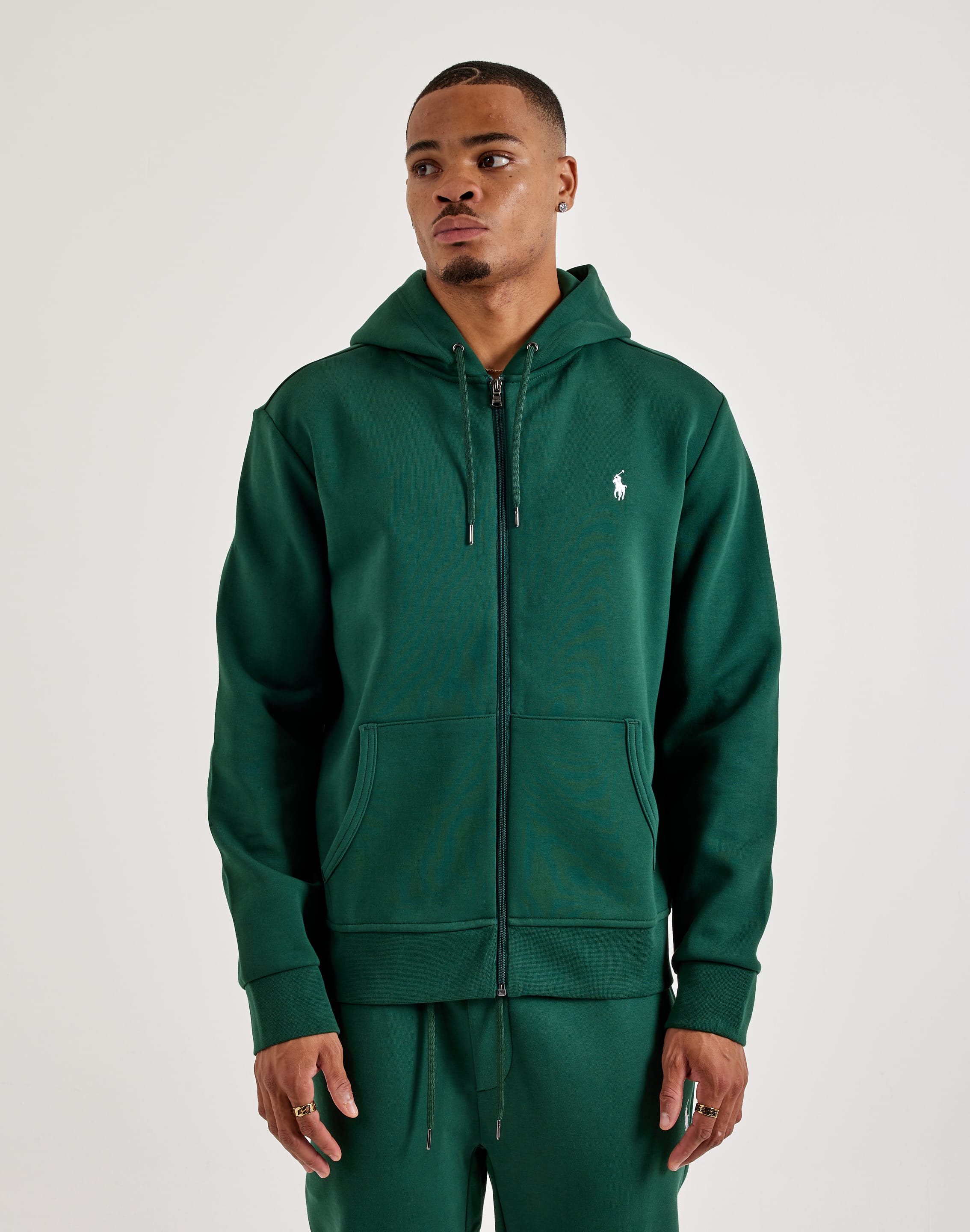 Polo Ralph Lauren Double-Knit Fleece Full-Zip Hoodie – DTLR