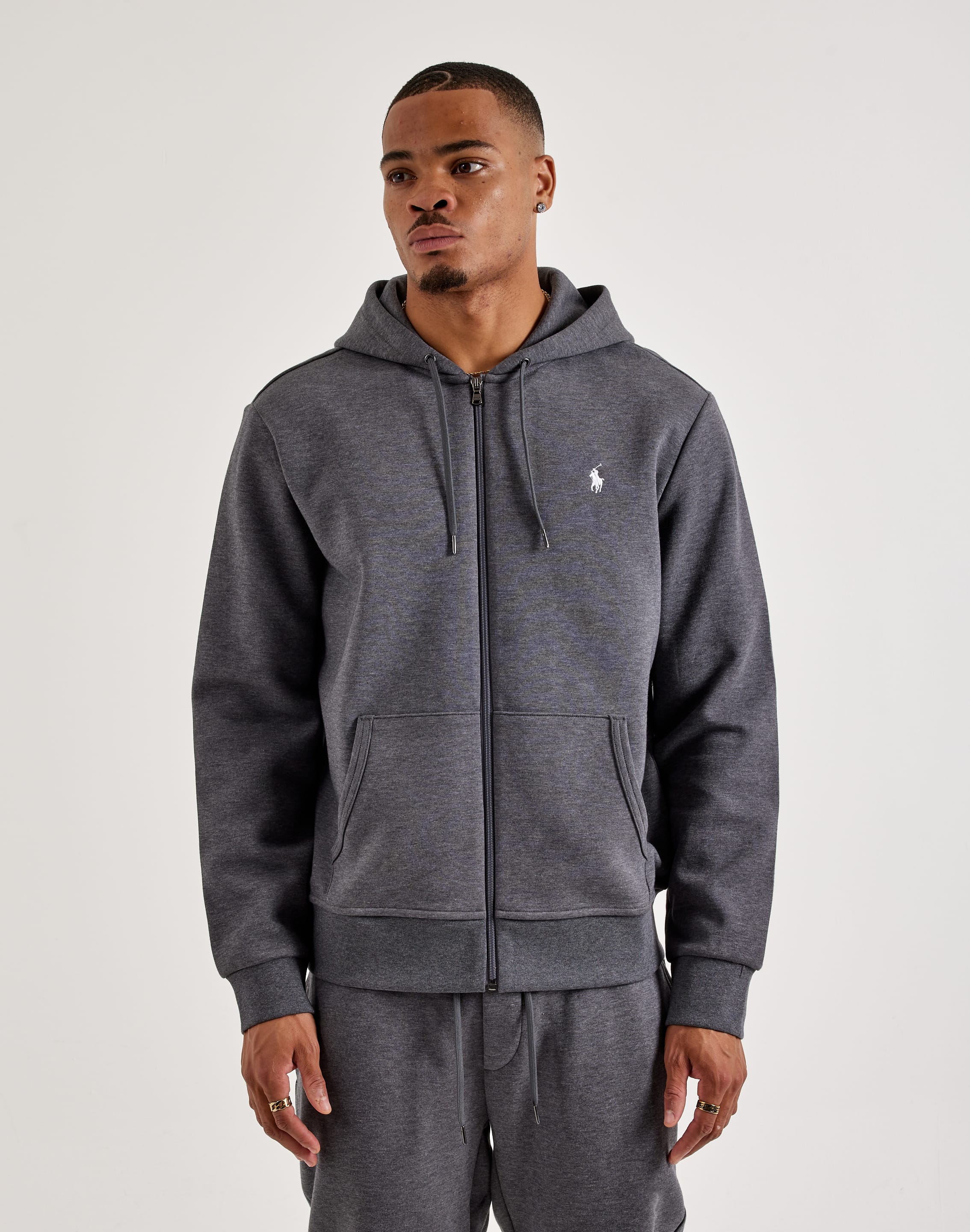 Polo Ralph Lauren Double-Knit Fleece Full-Zip Hoodie – DTLR