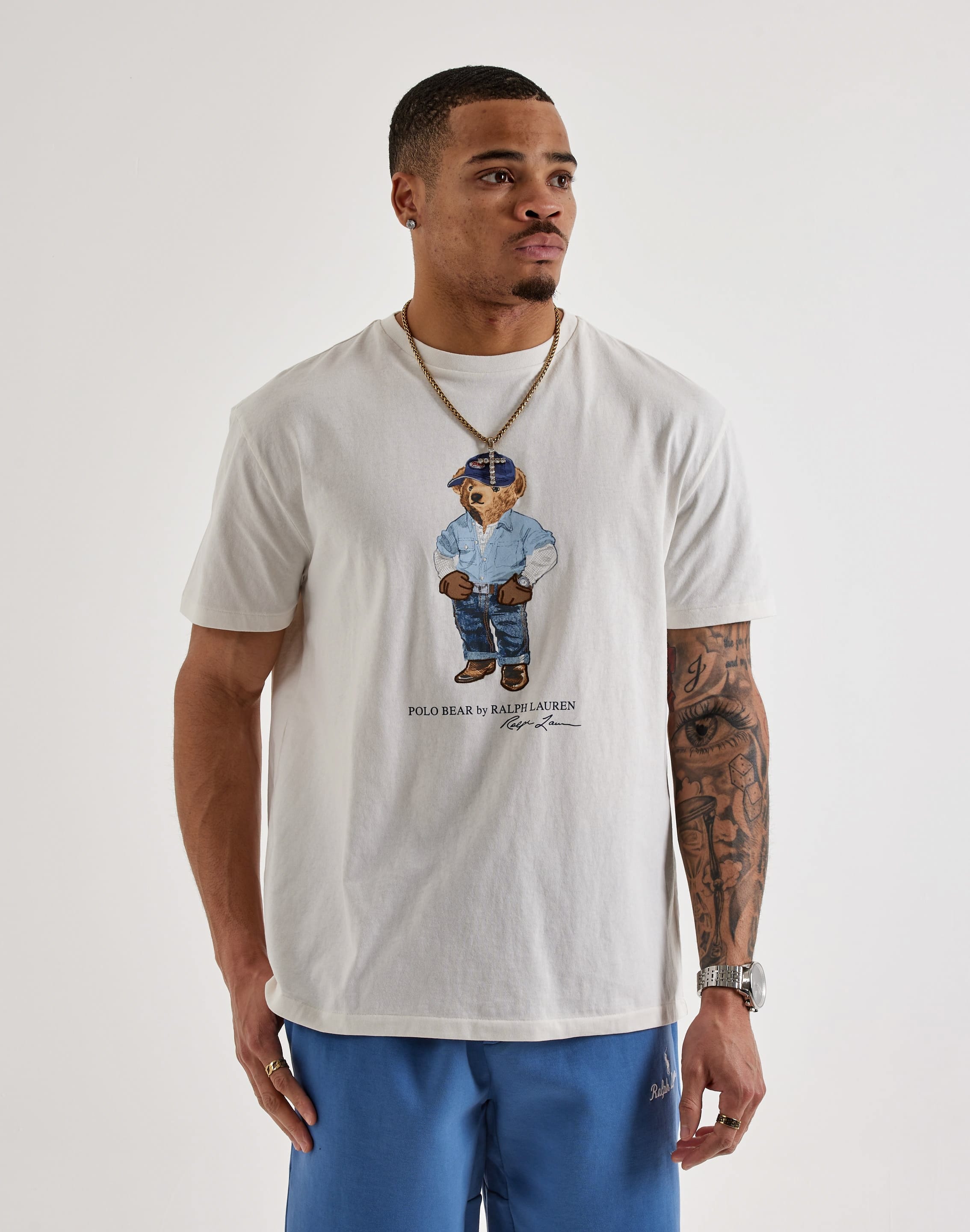 Photo of Polo Ralph Lauren Denim Polo Bear Tee