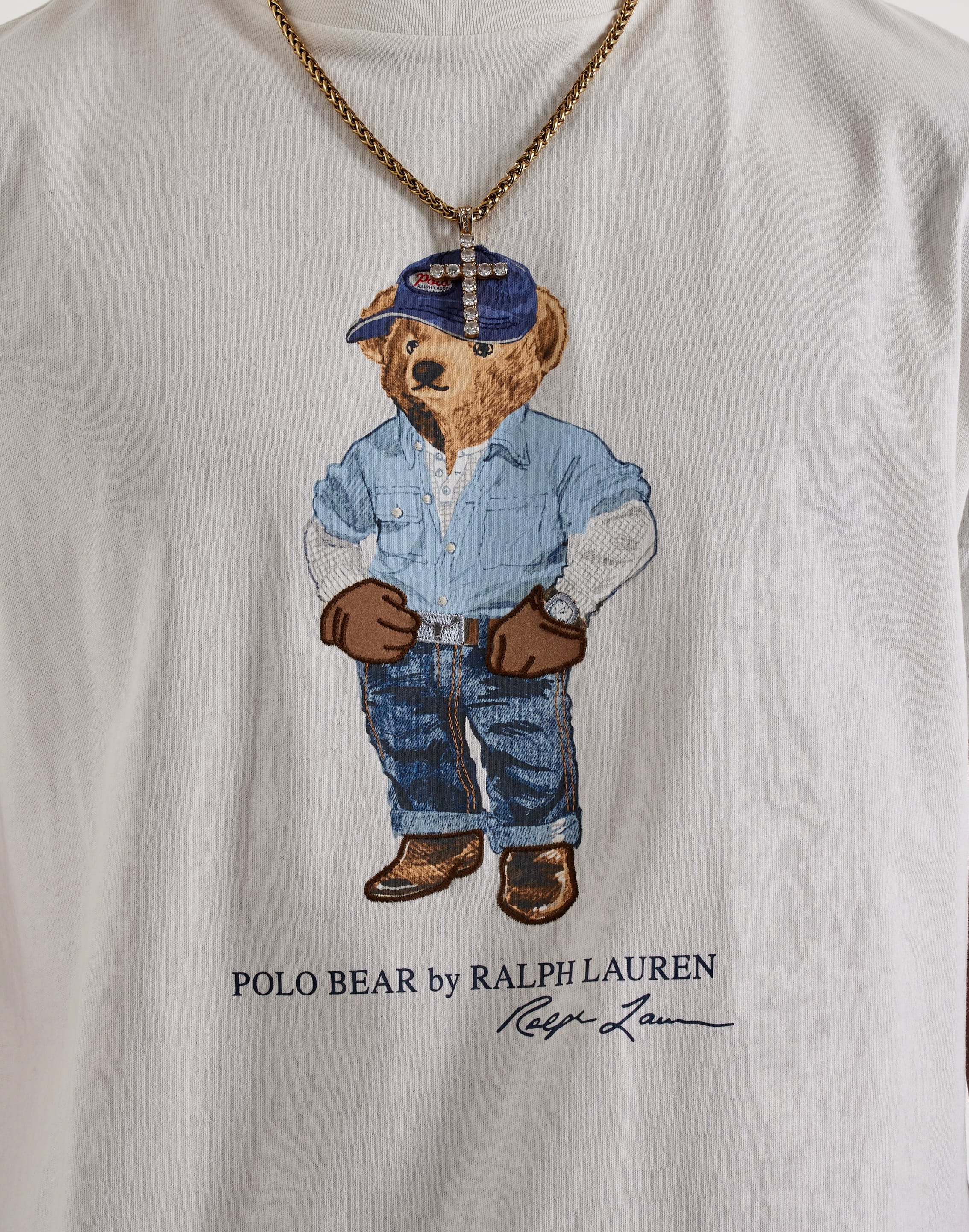 Photo of Polo Ralph Lauren Denim Polo Bear Tee