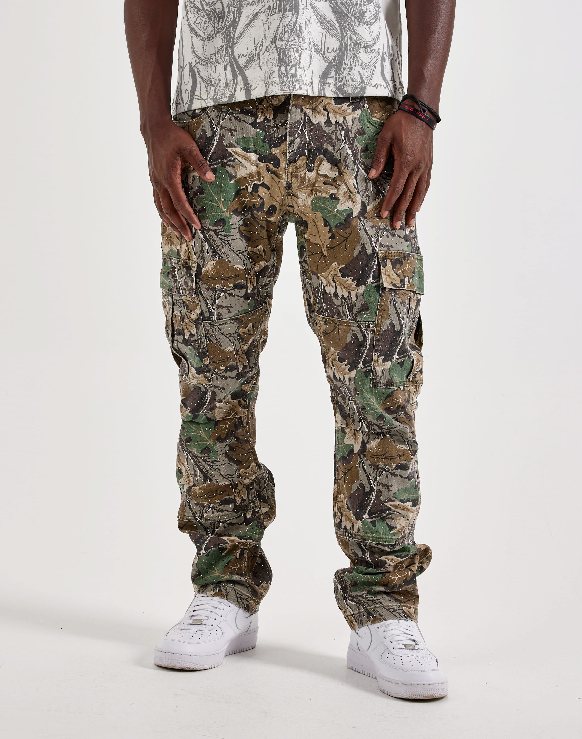 Preme Camo Straight Cargo Pants, image 1 of 4