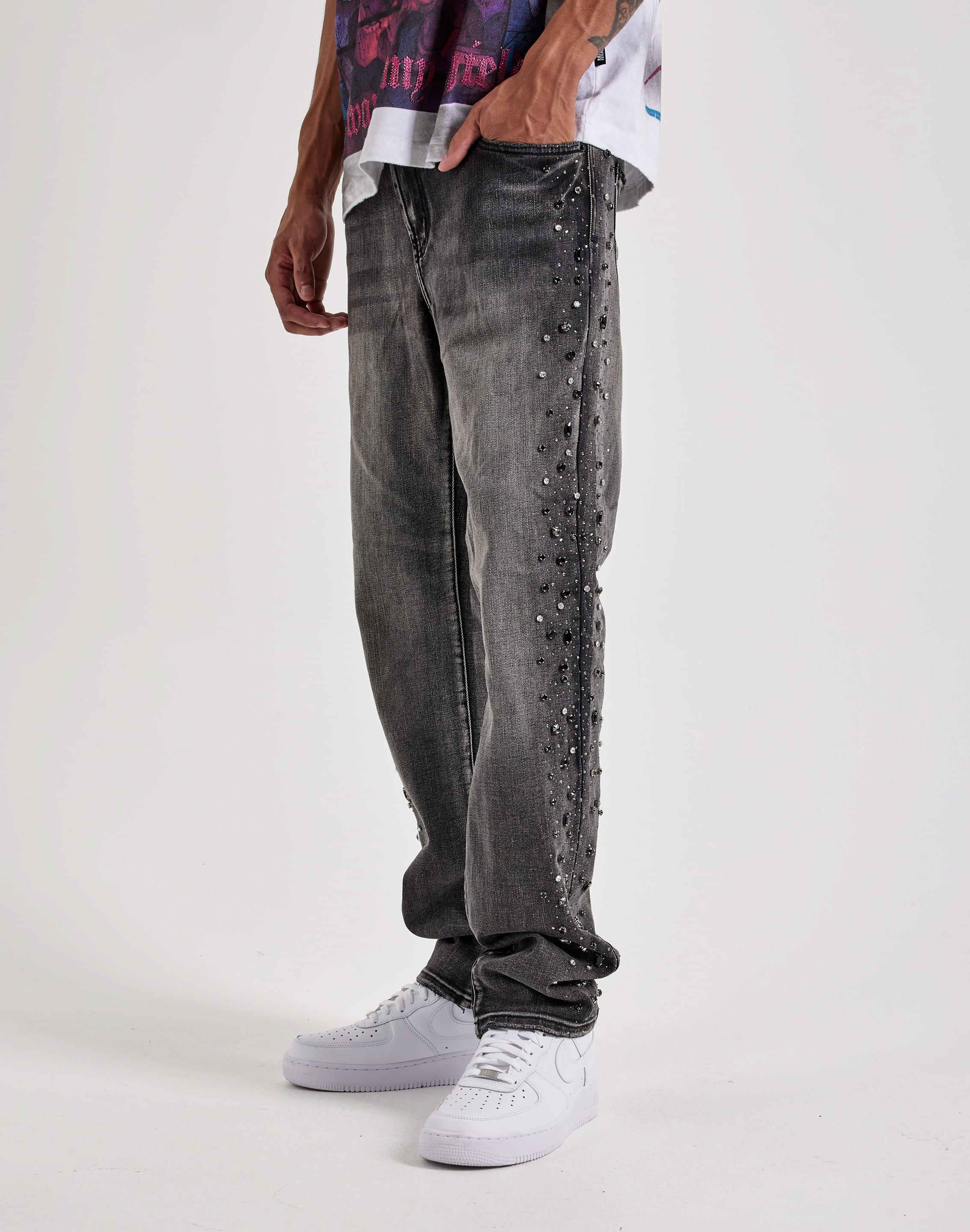 Photo of Preme Slim Side Stone Denim Jeans