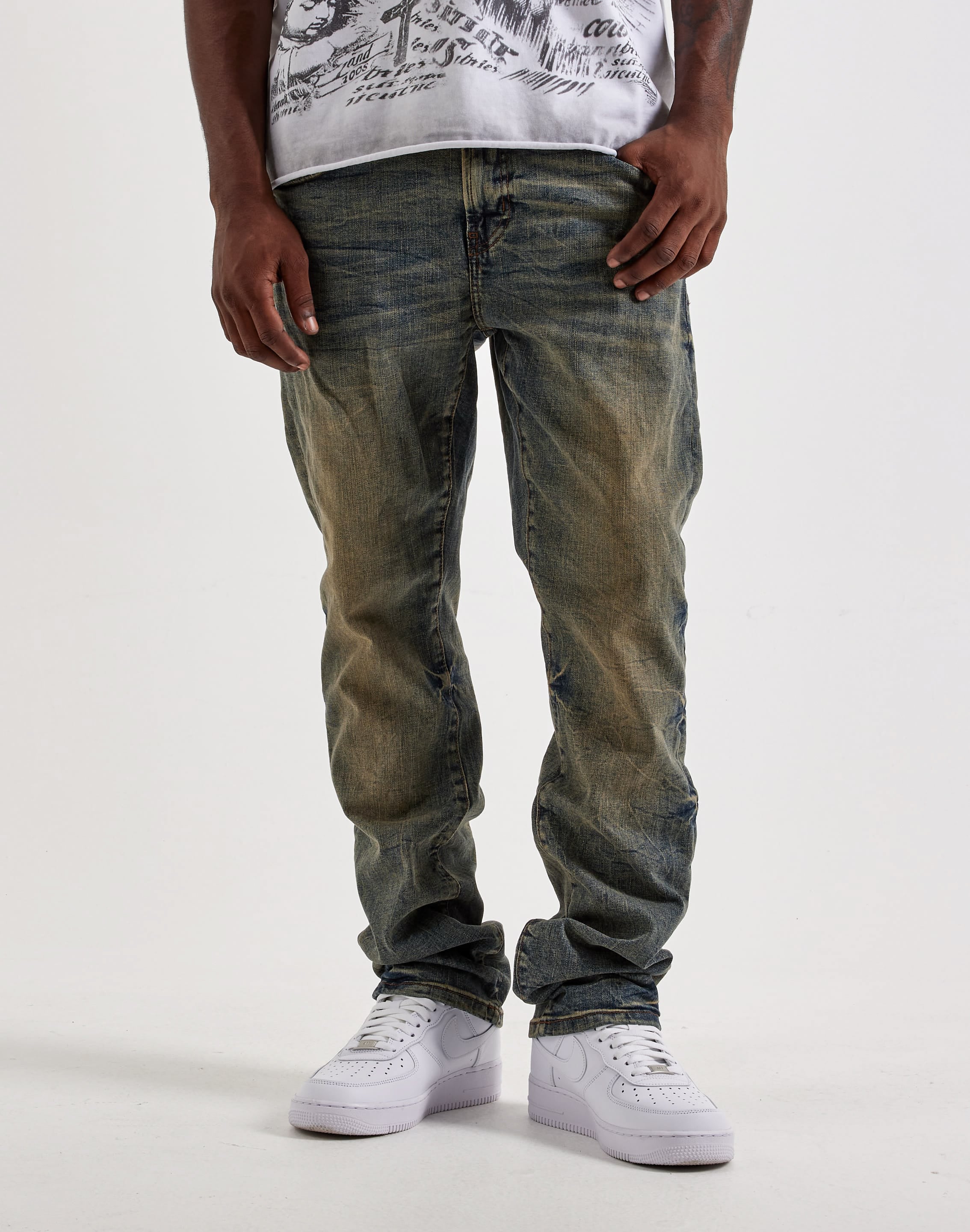 Photo of Preme Slim Coated Denim Jeans