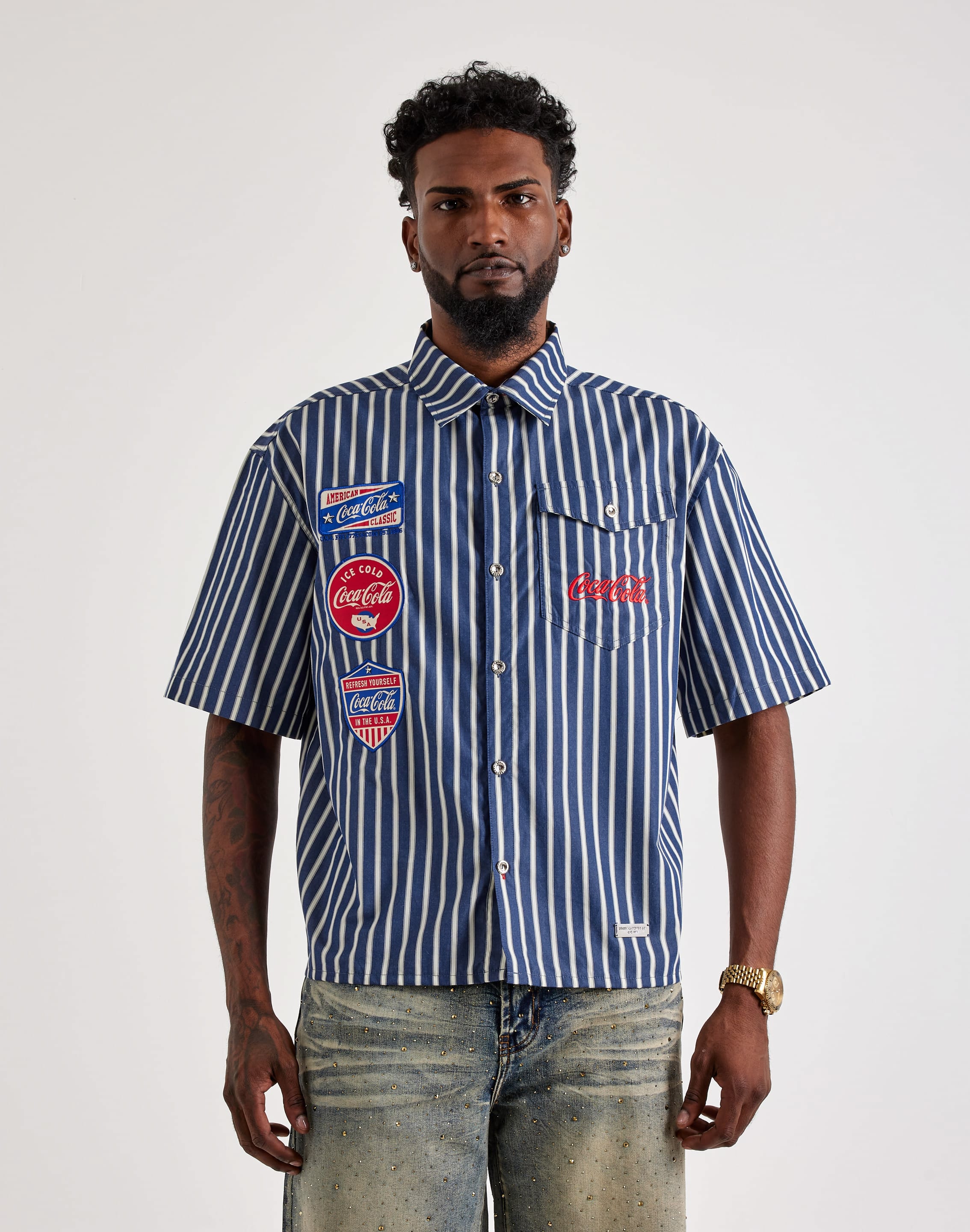 Preme Woven Coca-Cola Short-Sleeve Button Shirt – DTLR