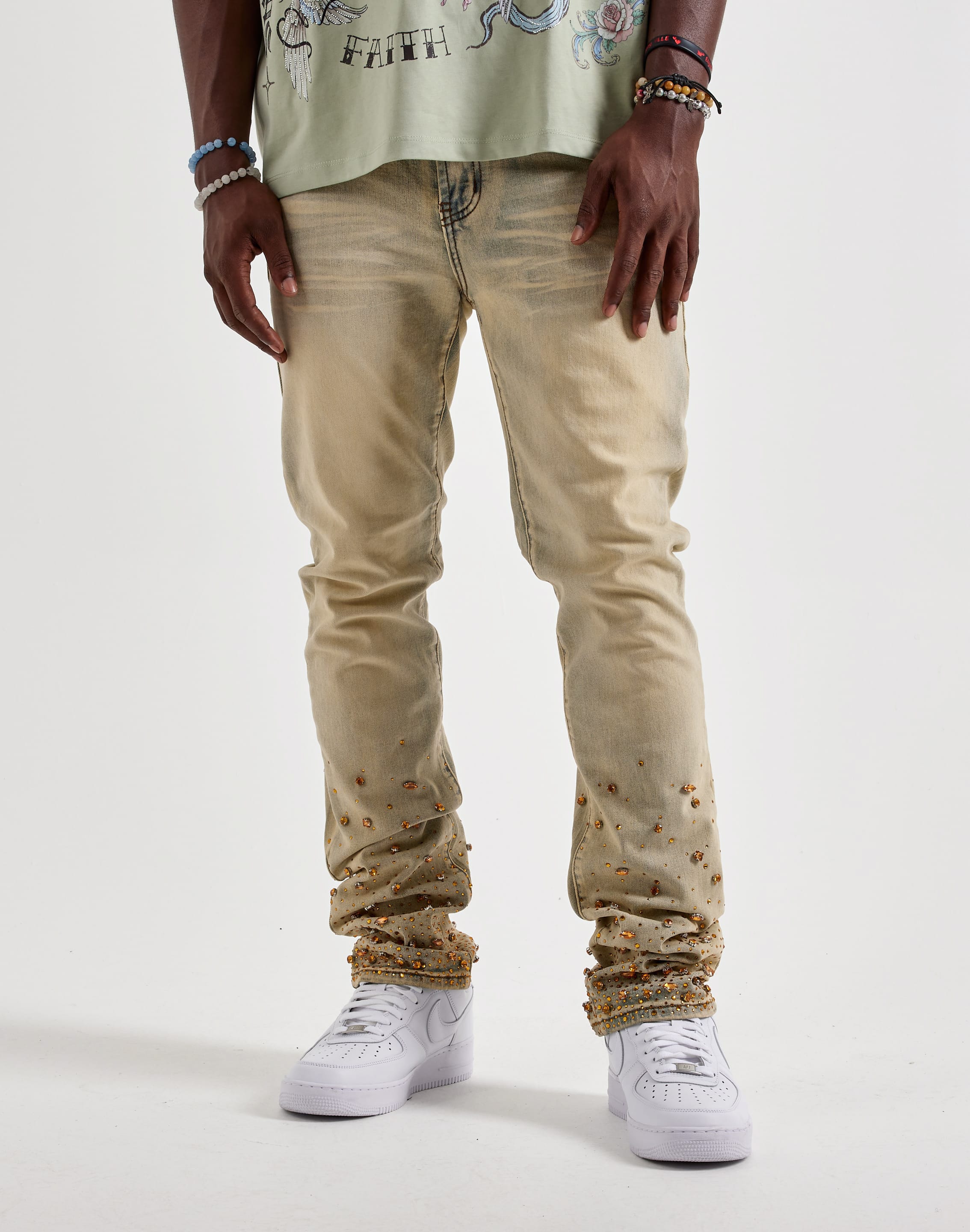 Photo of Preme Stacked Gradient Stones Denim Jeans