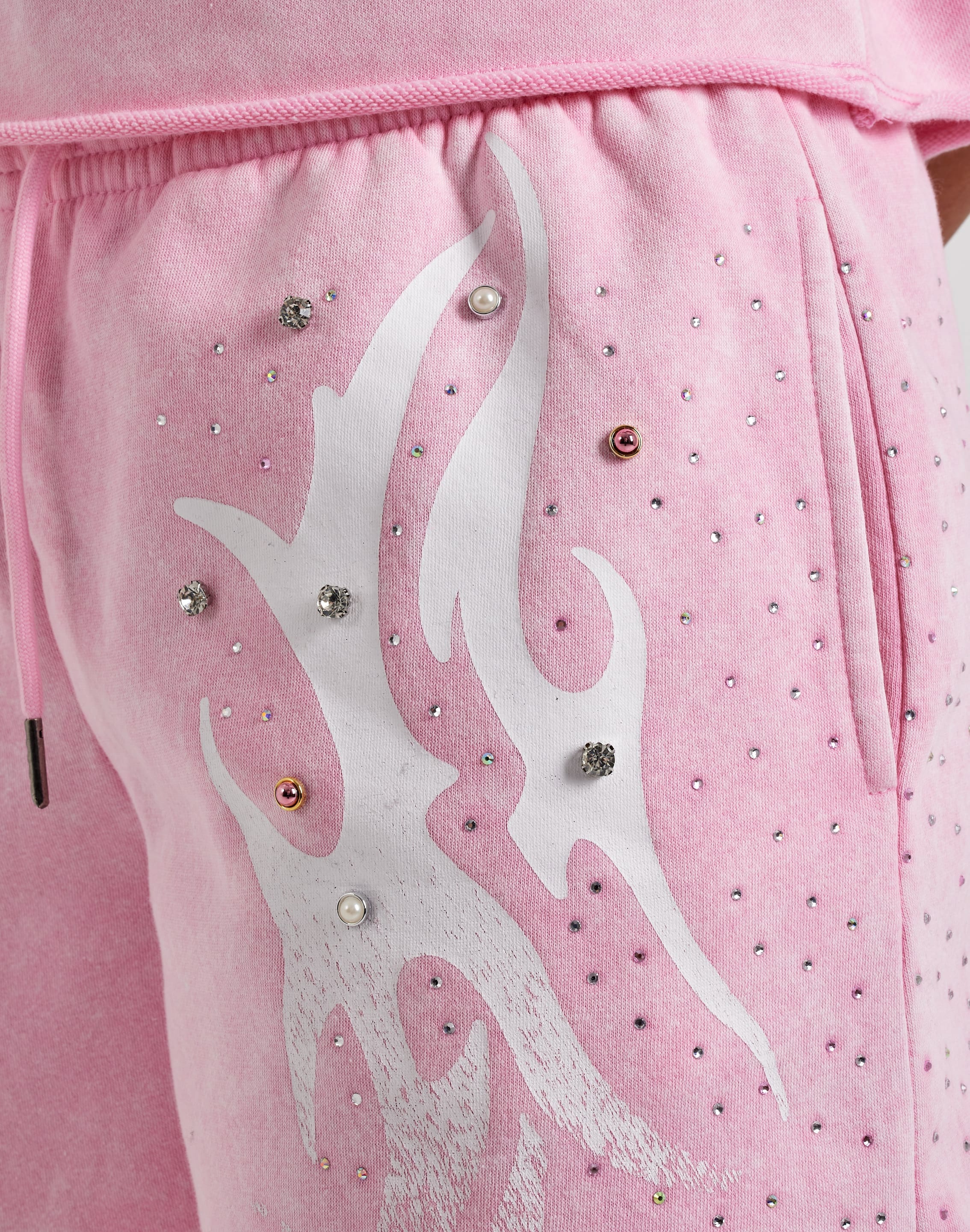 Red Fox Vintage Wash Fleece Rhinestone Shorts – DTLR