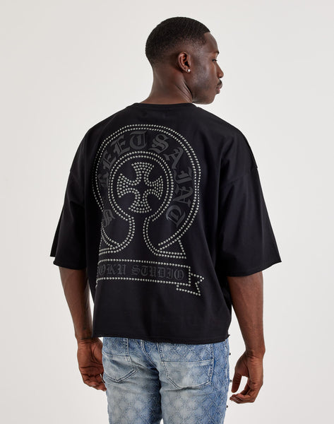 roku Tシャツ Roku Studio Saint Cropped Studded Tee – DTLR