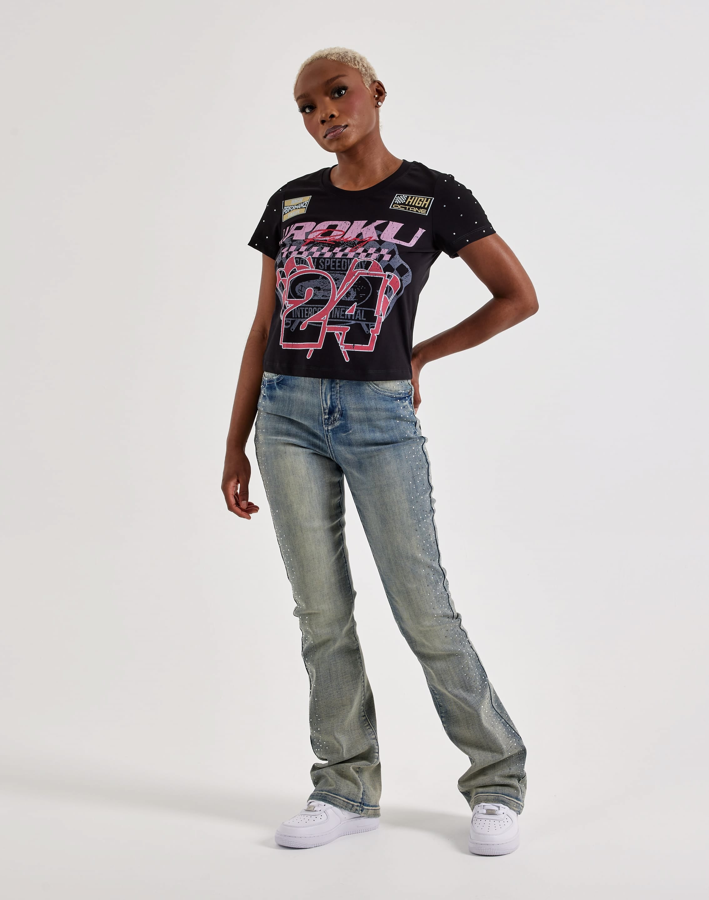 Photo of Roku Studio Racing Baby Doll Tee