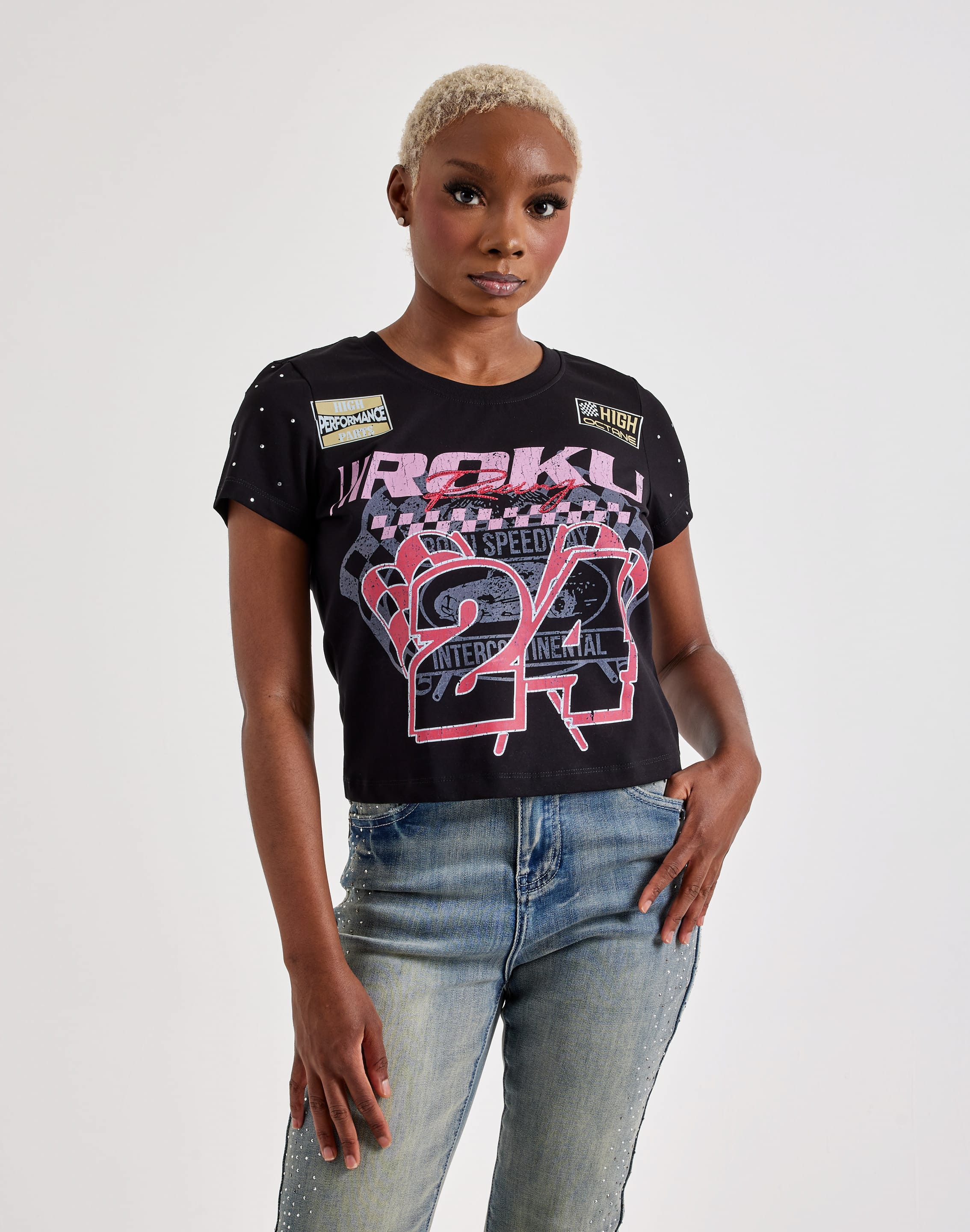 Photo of Roku Studio Racing Baby Doll Tee